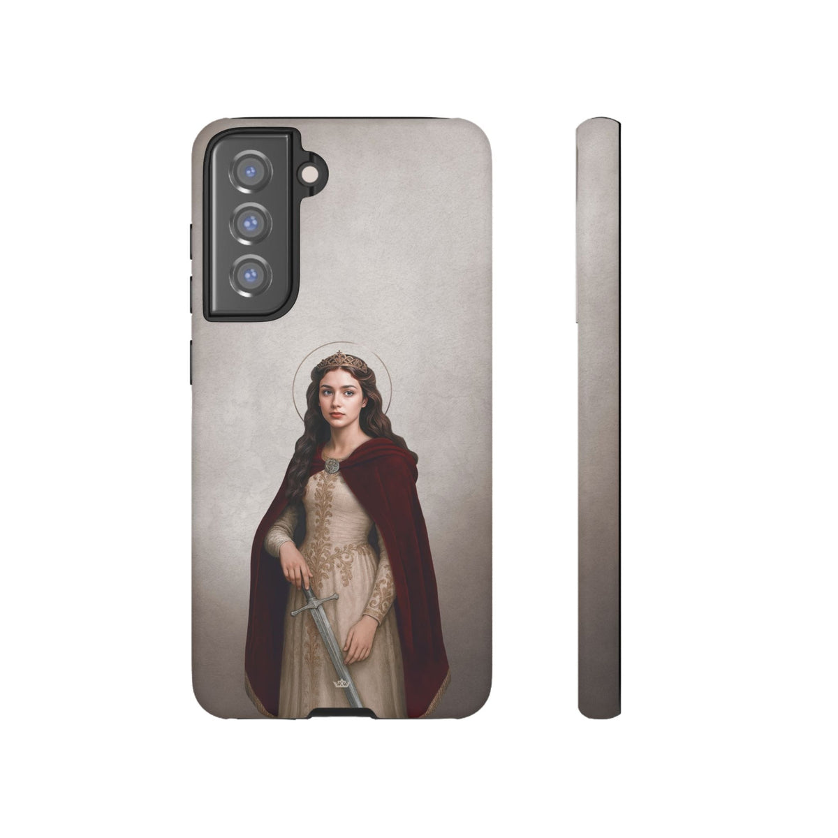 St. Dymphna Hard Phone Case (Light) Copyright VENXARA