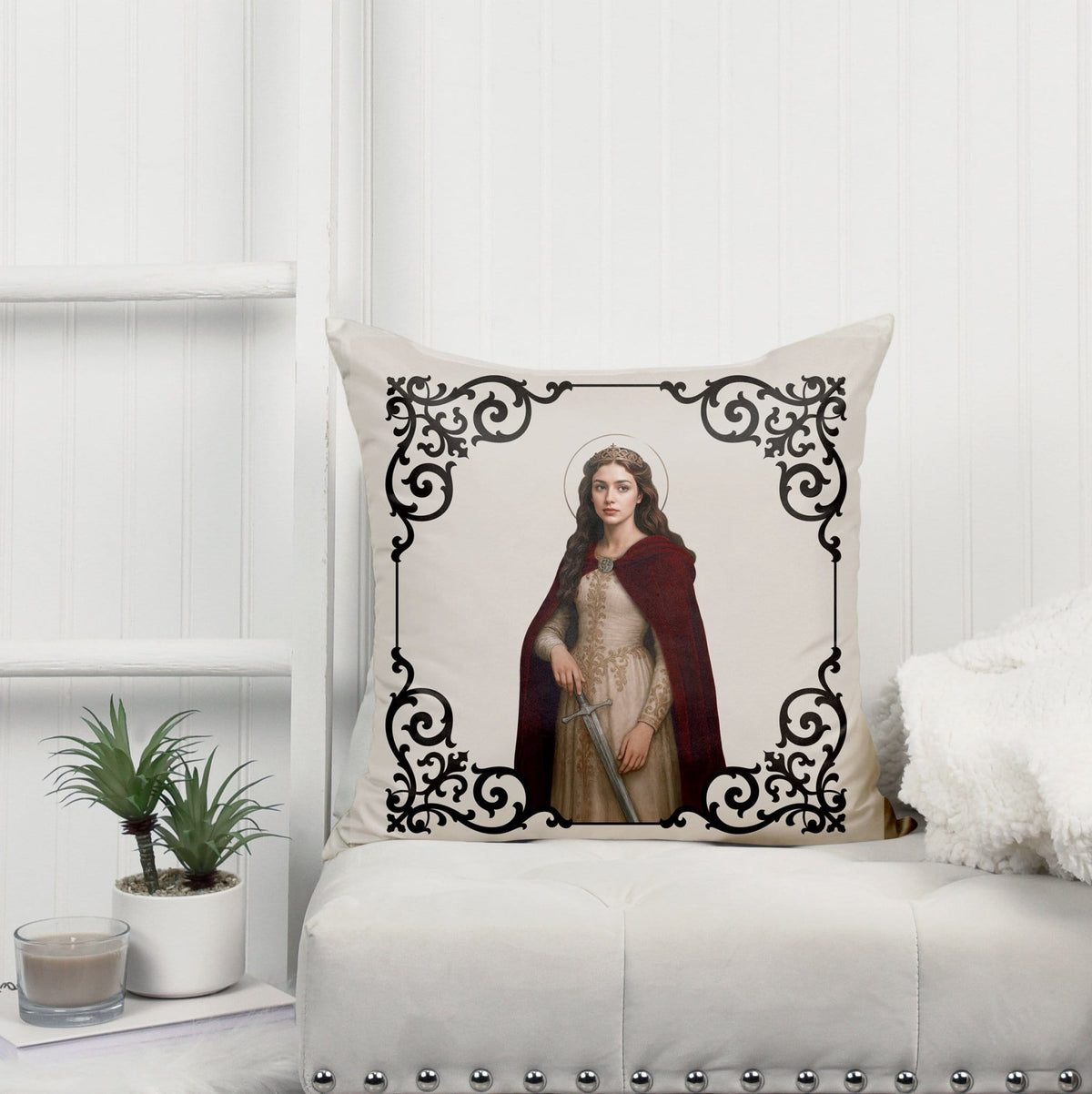 St. Dymphna Pillow Copyright VENXARA