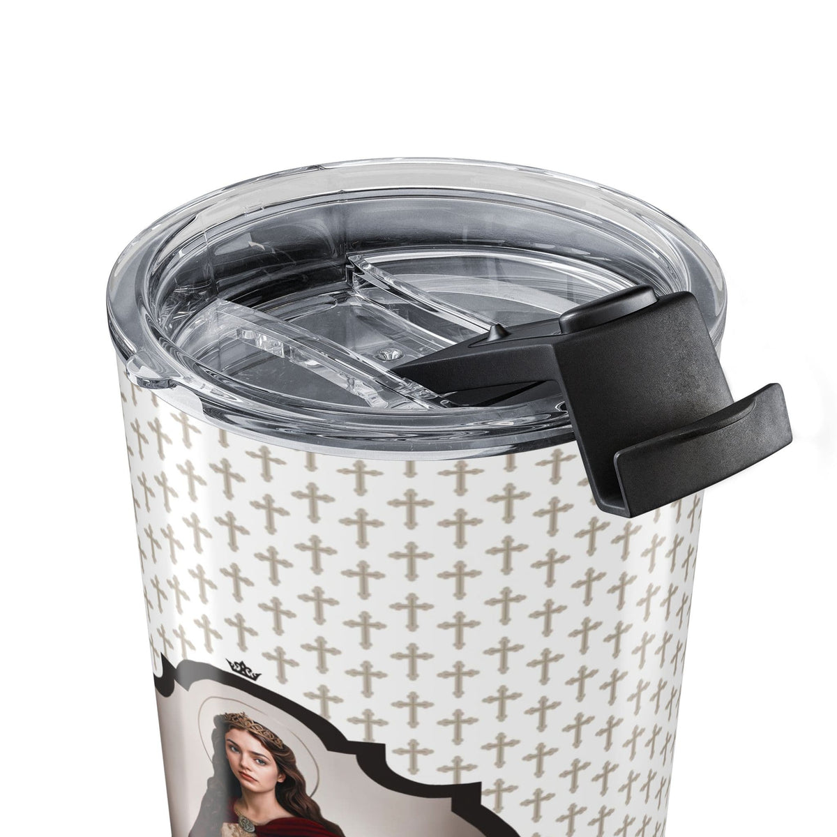 St. Dymphna Tumbler (Crosses 20 oz) Copyright VENXARA