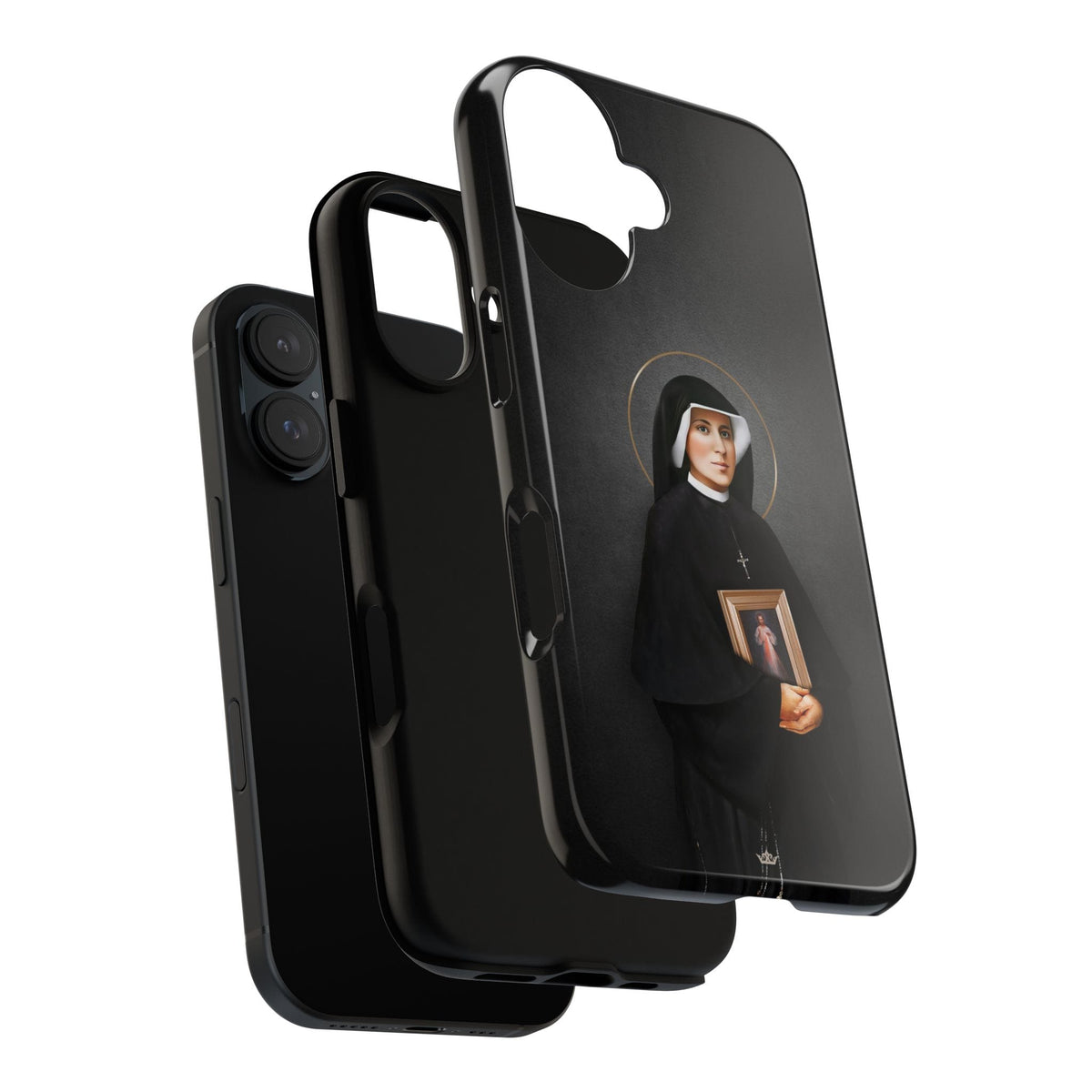 St. Faustina Hard Phone Case (Dark) Copyright VENXARA