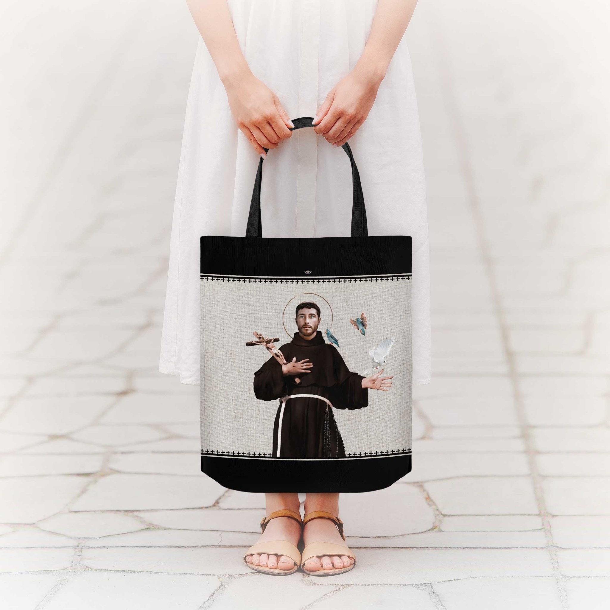 St. Francis of Assisi Canvas Tote Bag - VENXARA®