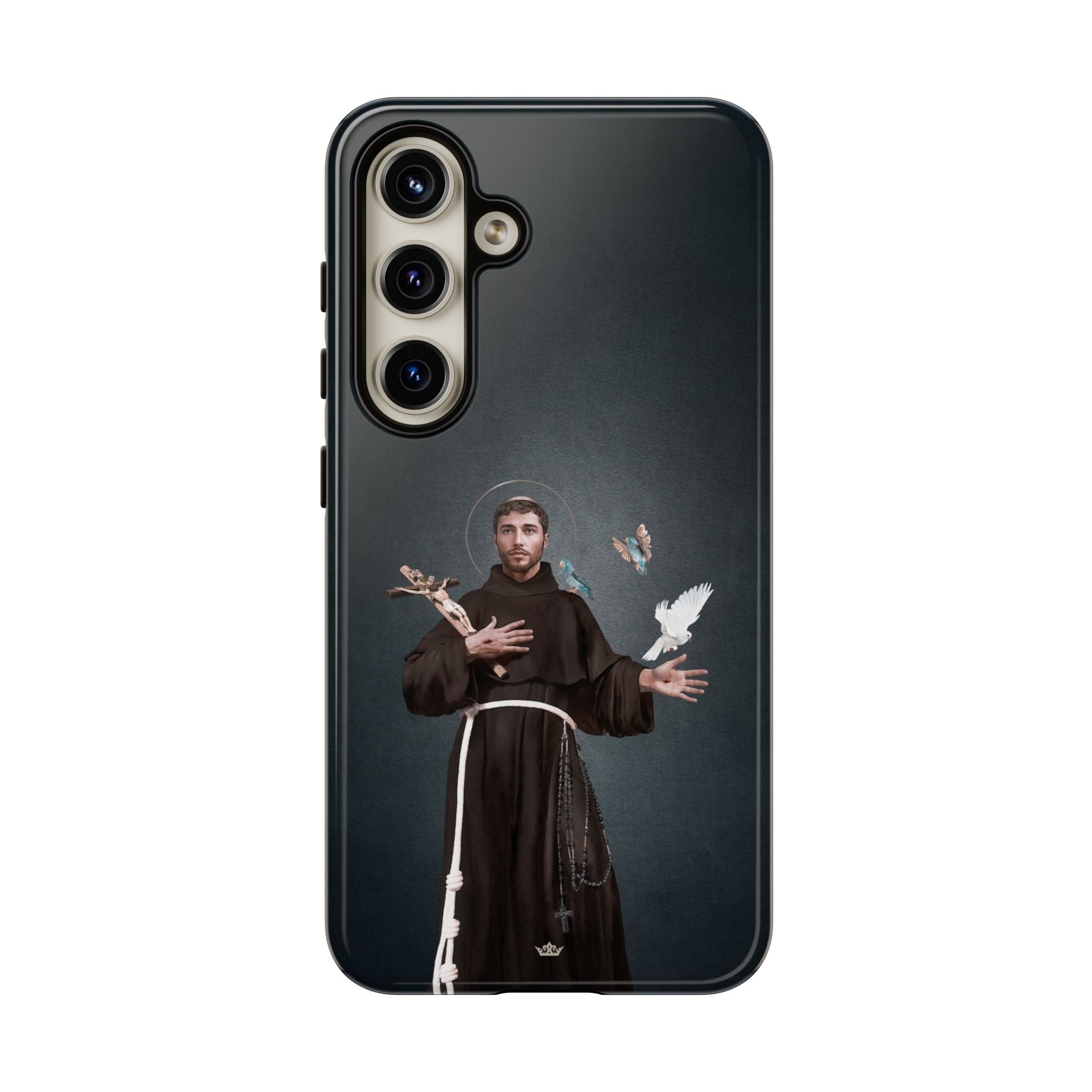 St. Francis of Assisi Hard Phone Case (Dark) - Venxara