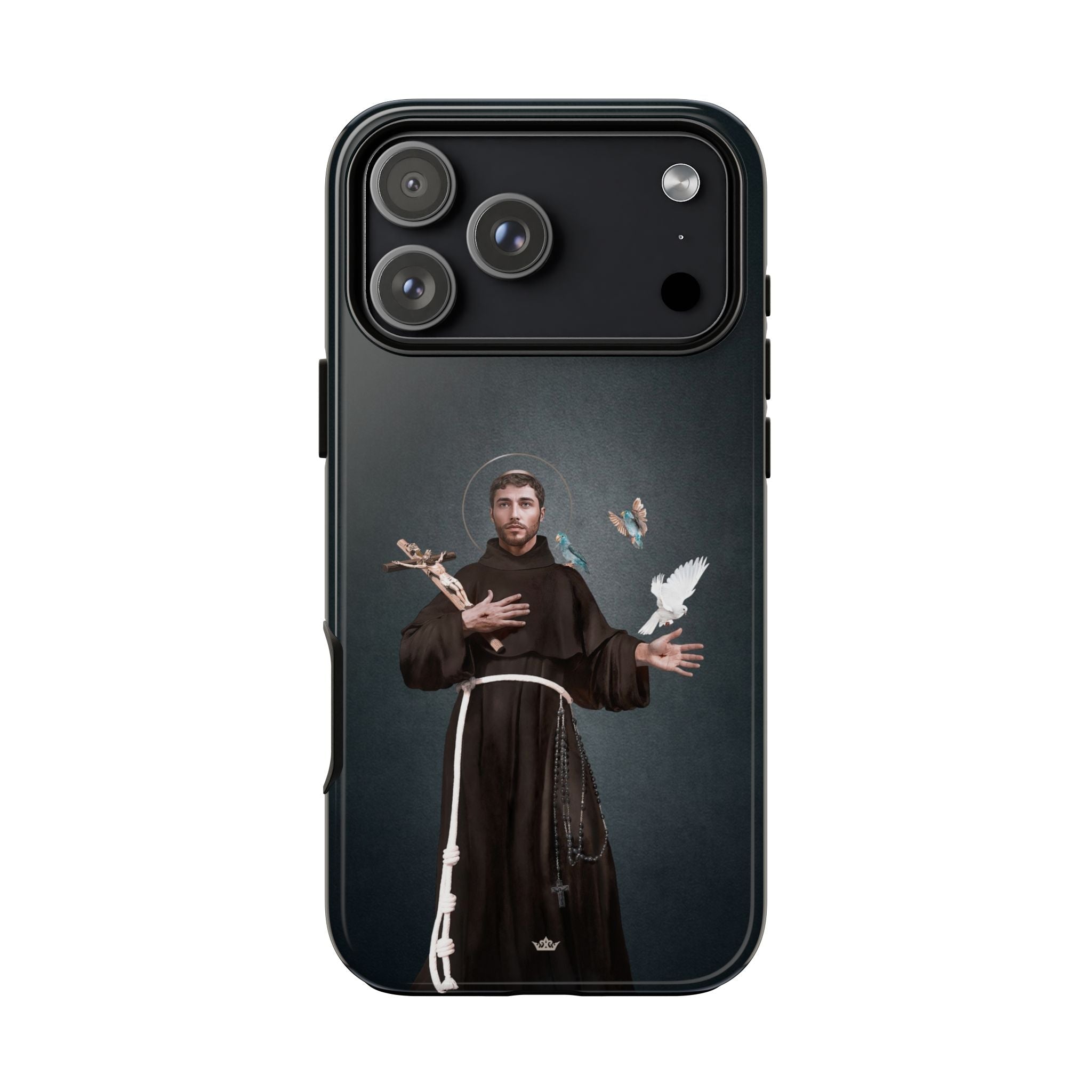 St. Francis of Assisi Hard Phone Case (Dark) - Venxara