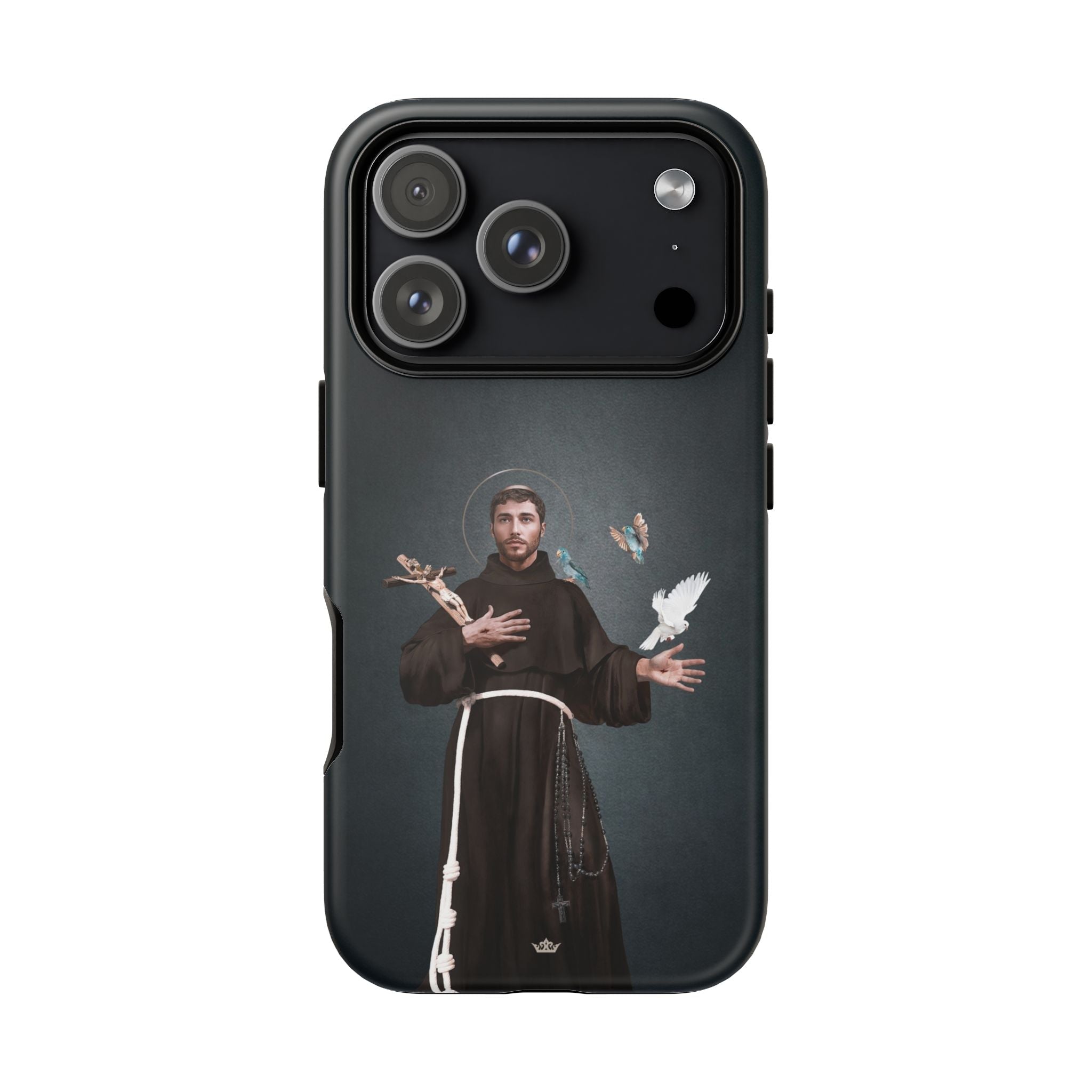 St. Francis of Assisi Hard Phone Case (Dark) - Venxara