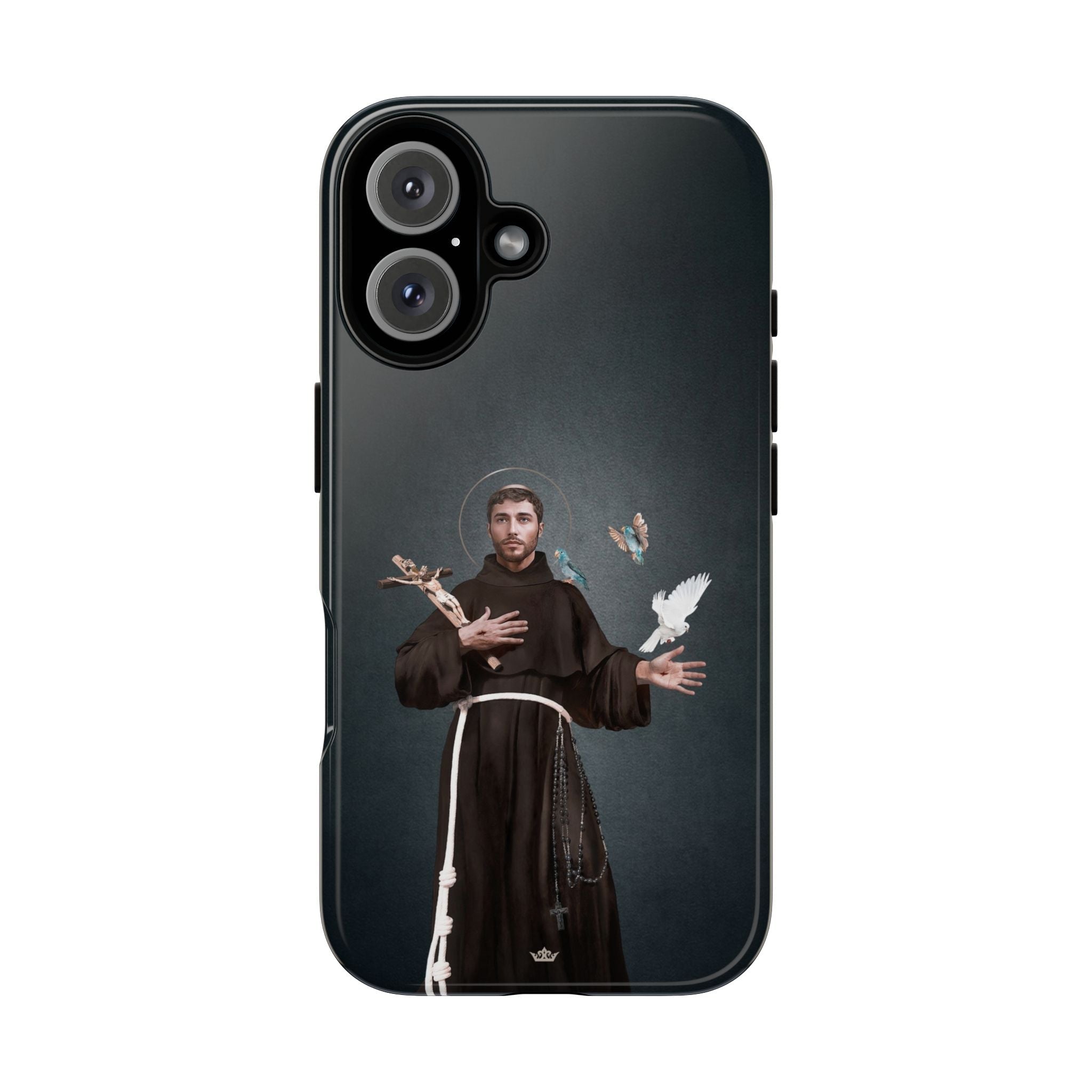 St. Francis of Assisi Hard Phone Case (Dark) - Venxara