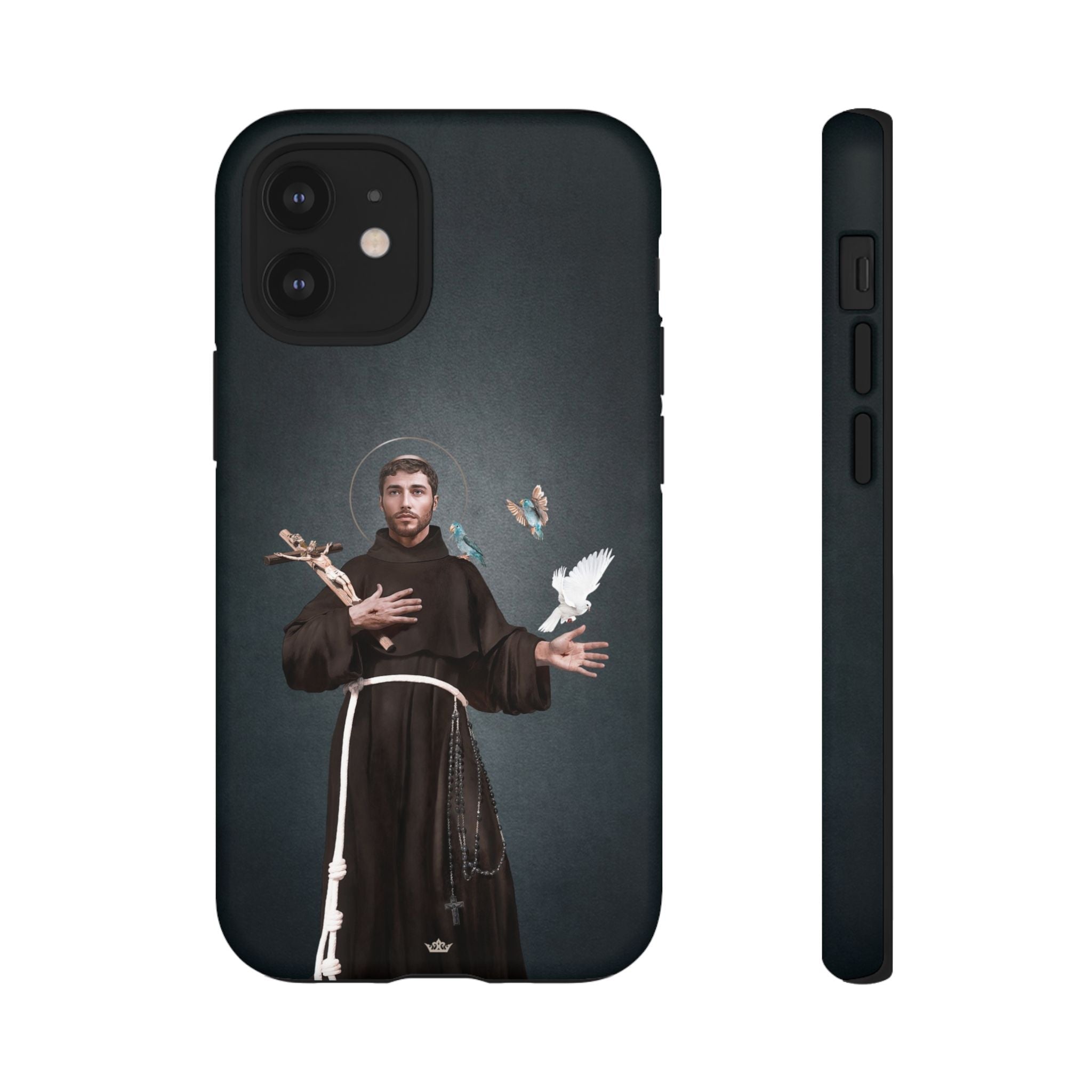 St. Francis of Assisi Hard Phone Case (Dark) - Venxara