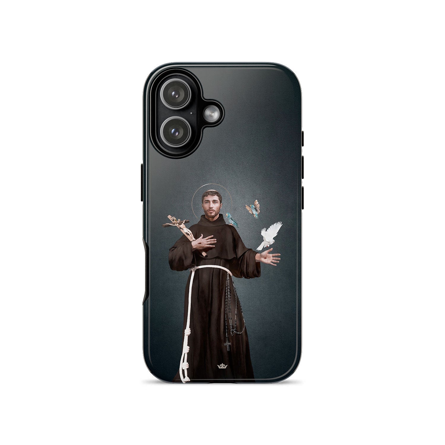 St. Francis of Assisi Hard Phone Case (Dark) - VENXARA