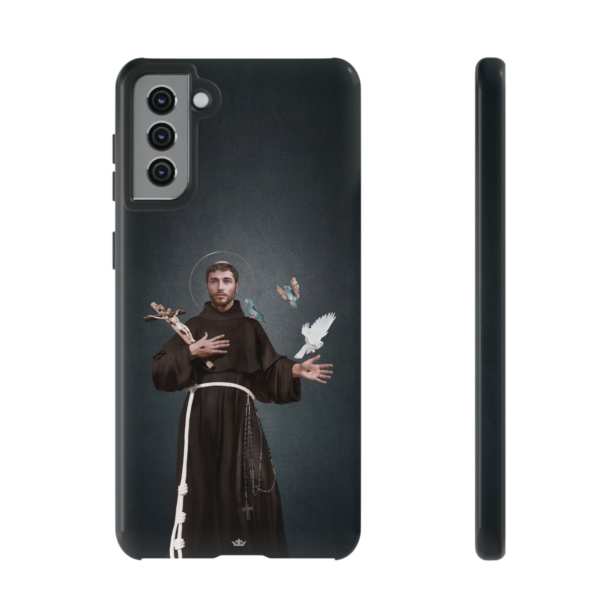 St. Francis of Assisi Hard Phone Case (Dark) - Venxara