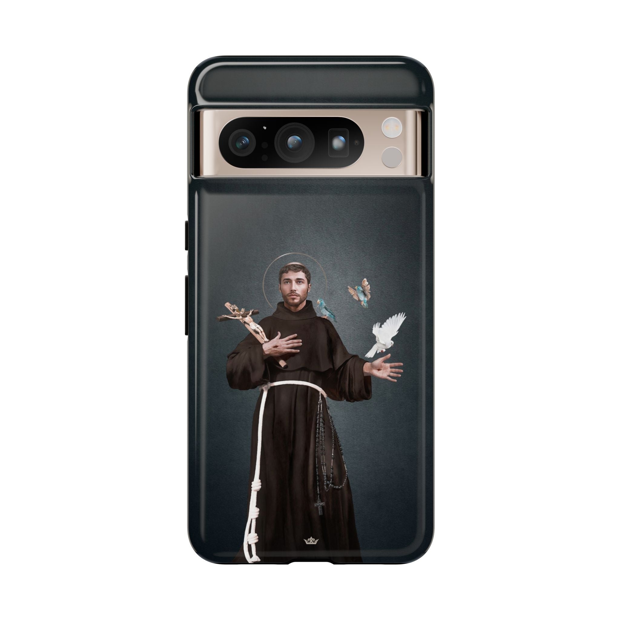St. Francis of Assisi Hard Phone Case (Dark) - Venxara