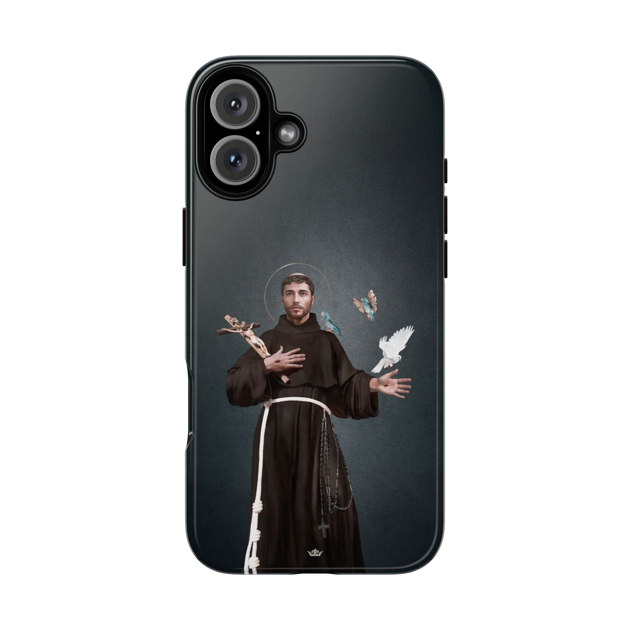 St. Francis of Assisi Hard Phone Case (Dark) - Venxara