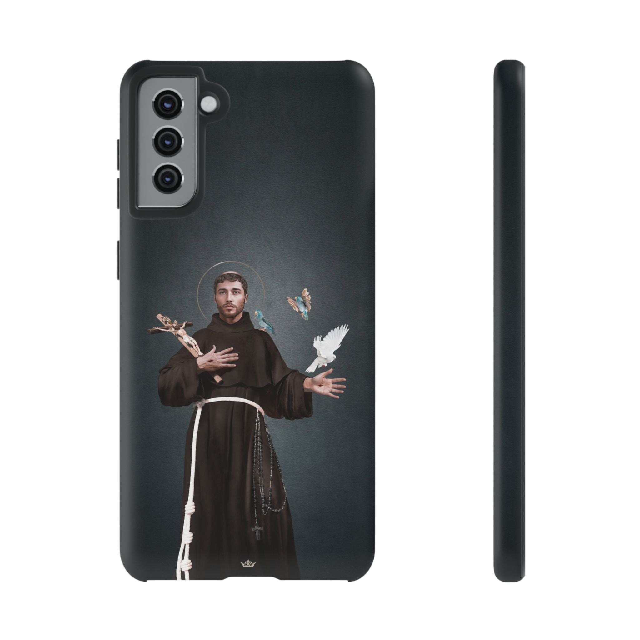 St. Francis of Assisi Hard Phone Case (Dark) - Venxara