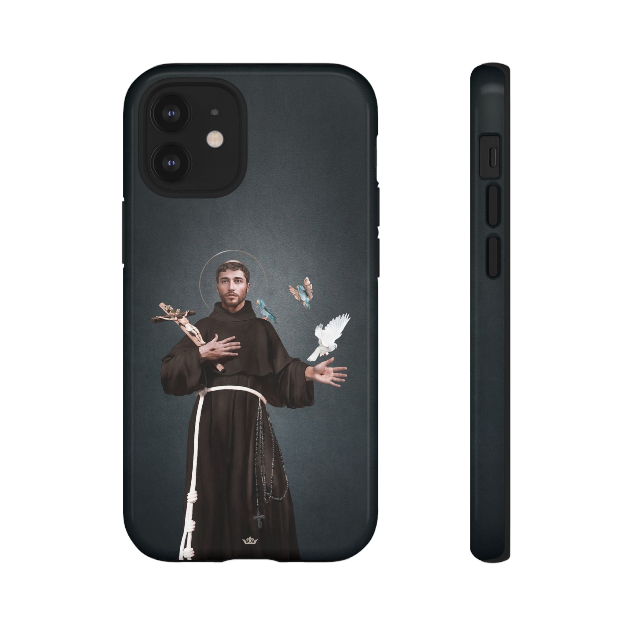 St. Francis of Assisi Hard Phone Case (Dark) - Venxara
