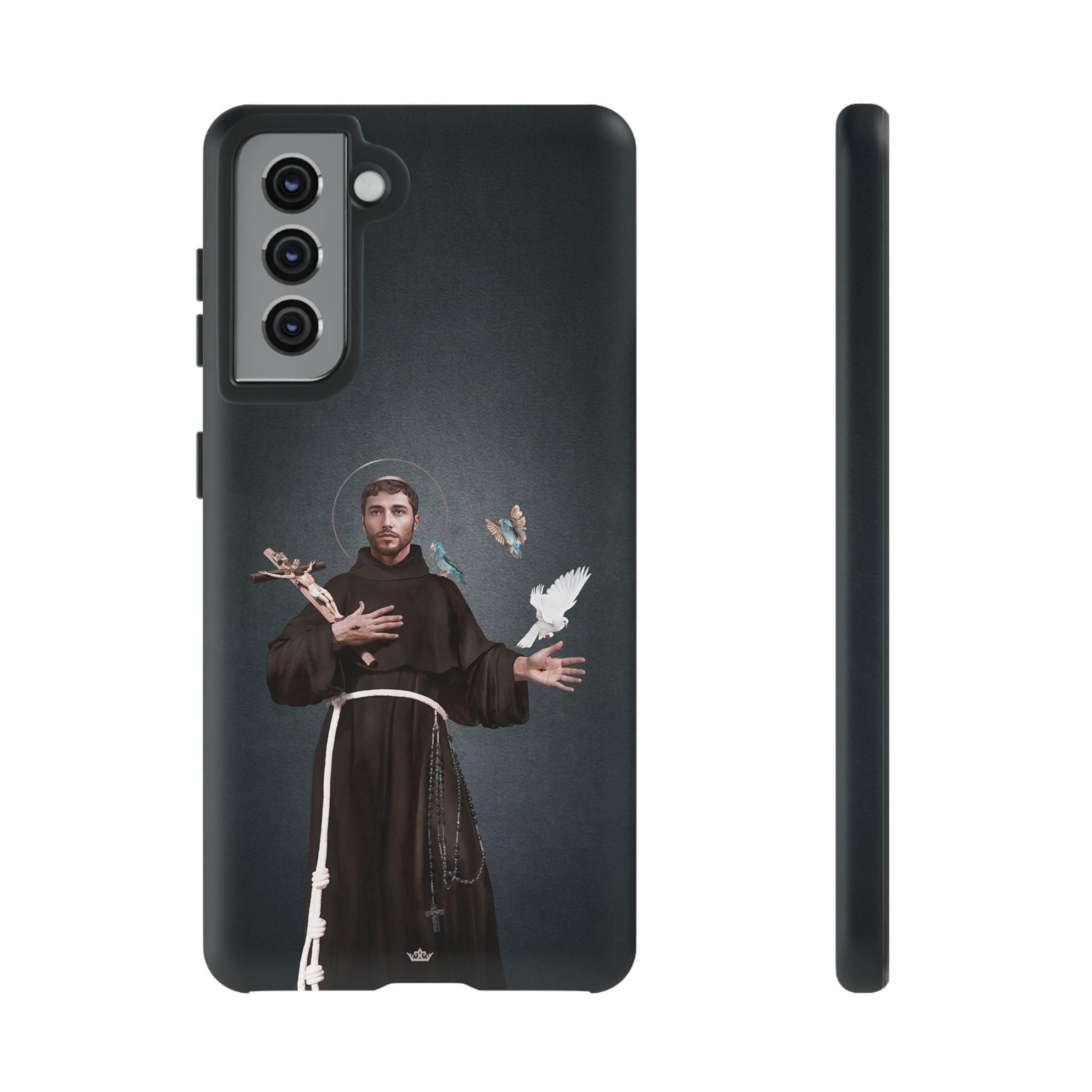 St. Francis of Assisi Hard Phone Case (Dark) - Venxara