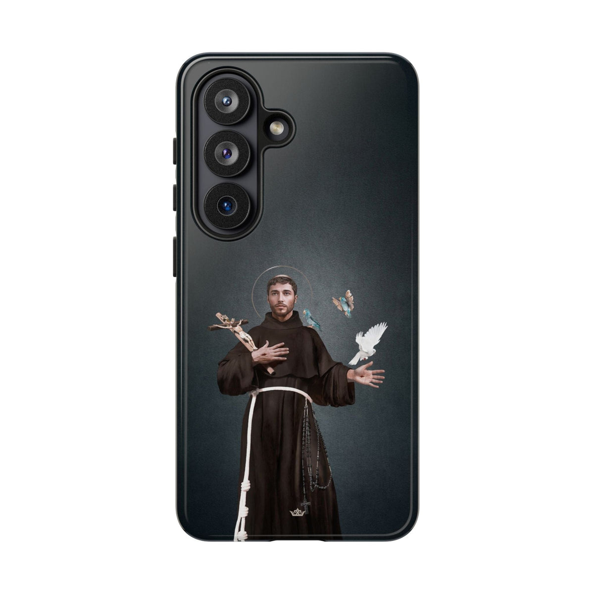 St. Francis of Assisi Hard Phone Case (Dark) Copyright VENXARA