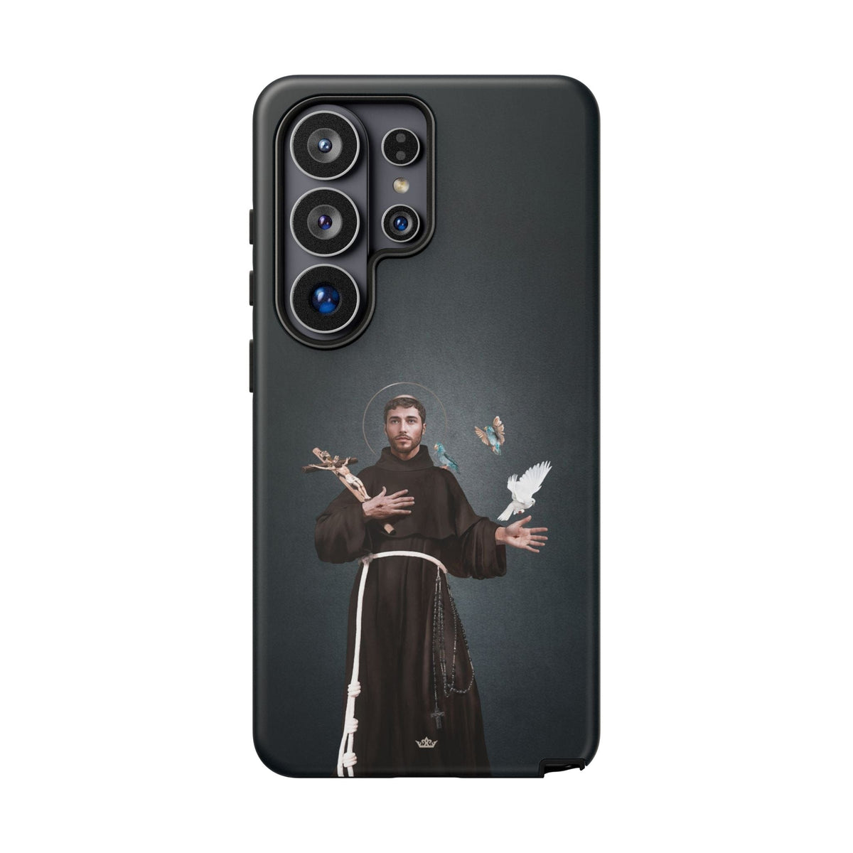 St. Francis of Assisi Hard Phone Case (Dark) Copyright VENXARA