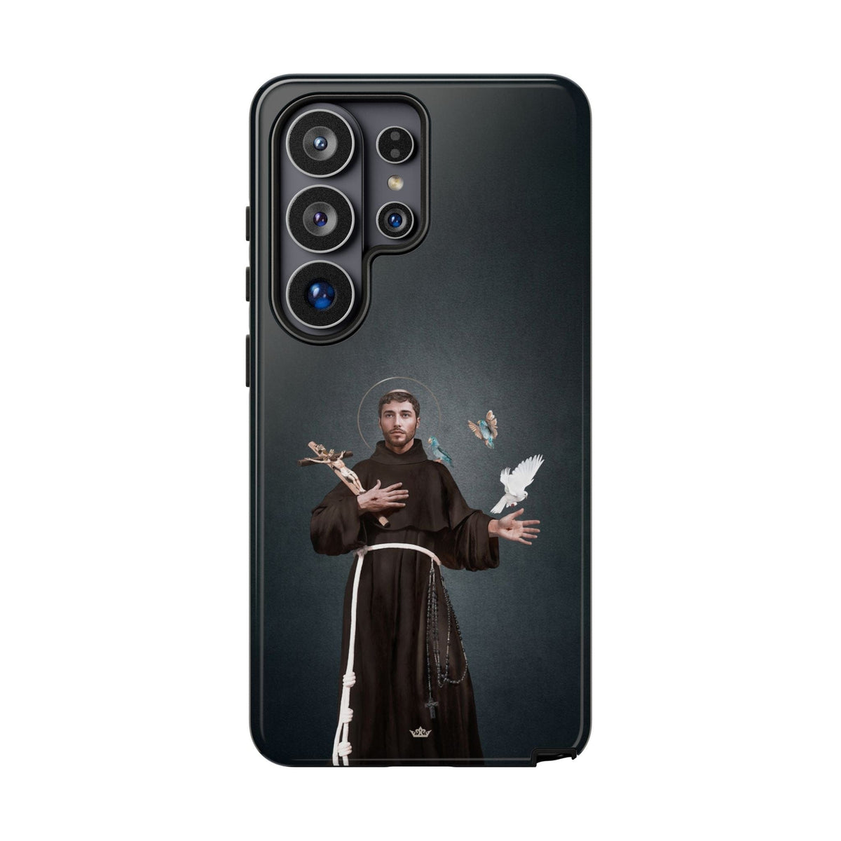 St. Francis of Assisi Hard Phone Case (Dark) Copyright VENXARA
