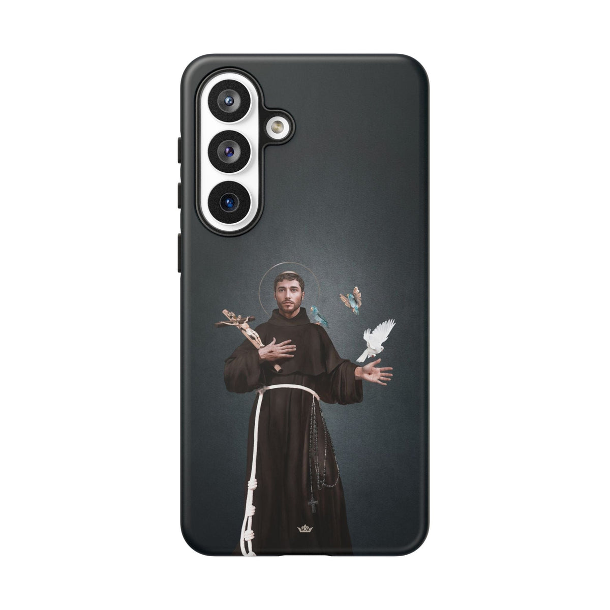 St. Francis of Assisi Hard Phone Case (Dark) Copyright VENXARA