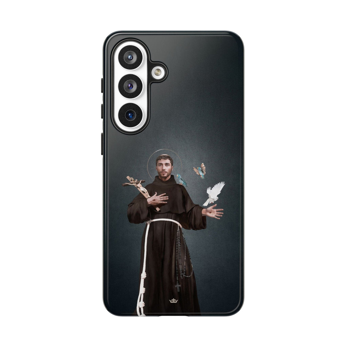 St. Francis of Assisi Hard Phone Case (Dark) Copyright VENXARA