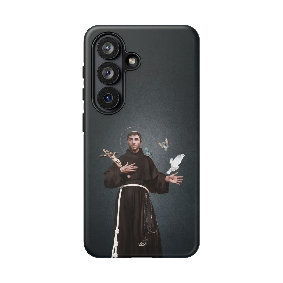 St. Francis of Assisi Hard Phone Case (Dark) Copyright VENXARA