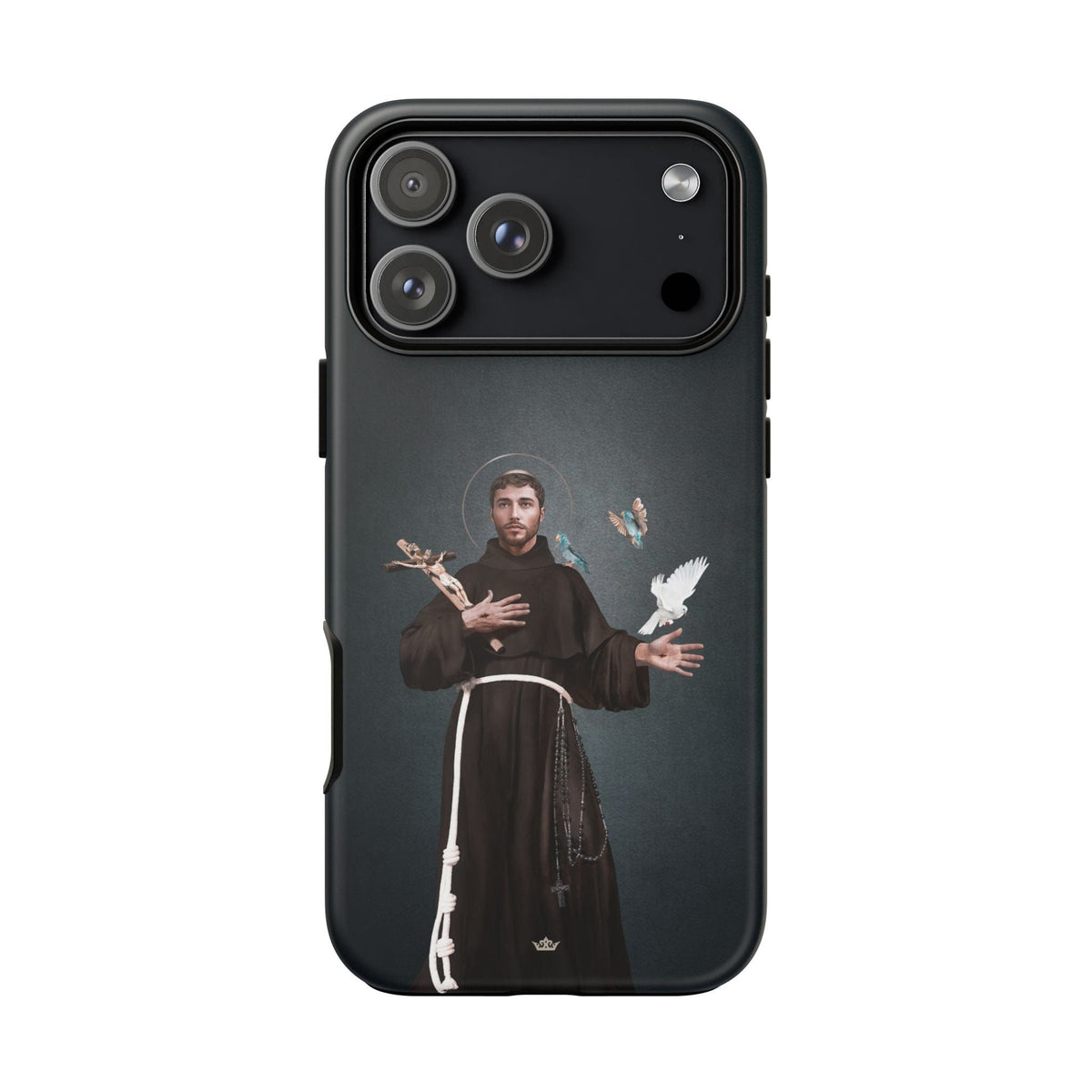 St. Francis of Assisi Hard Phone Case (Dark) Copyright VENXARA
