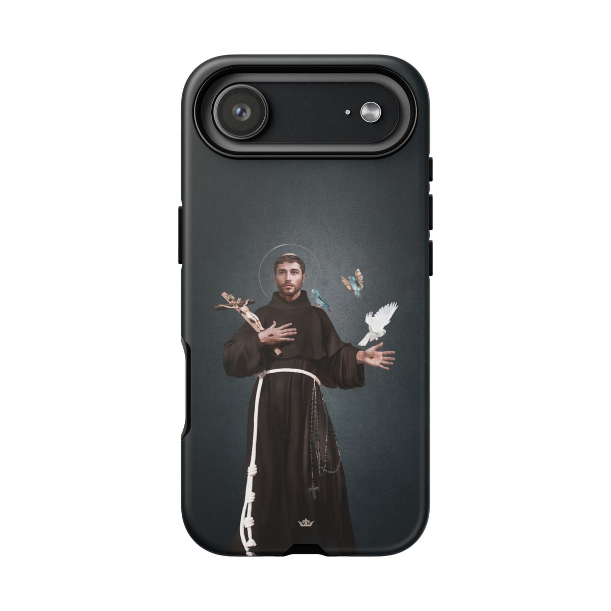 St. Francis of Assisi Hard Phone Case (Dark) Copyright VENXARA