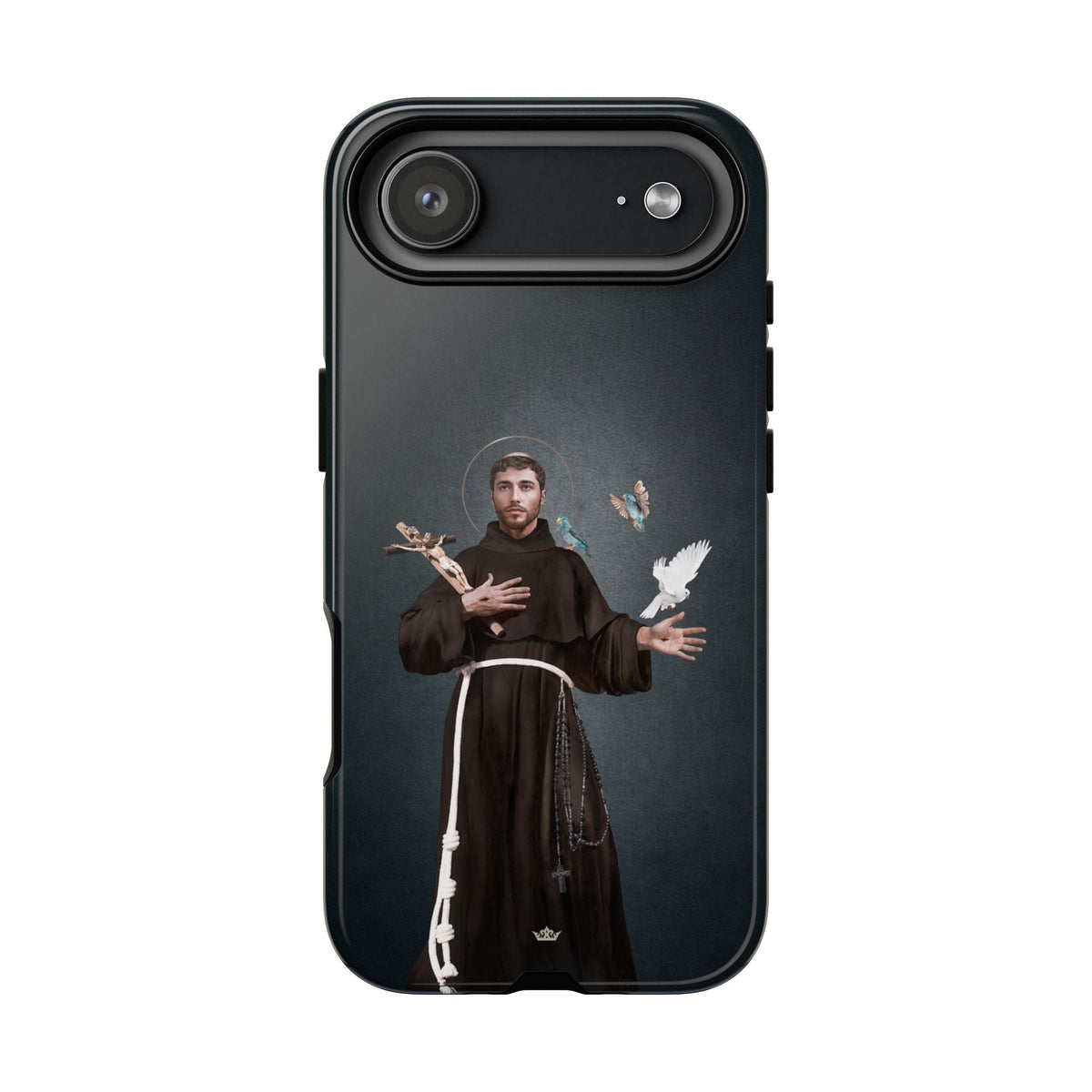 St. Francis of Assisi Hard Phone Case (Dark) Copyright VENXARA