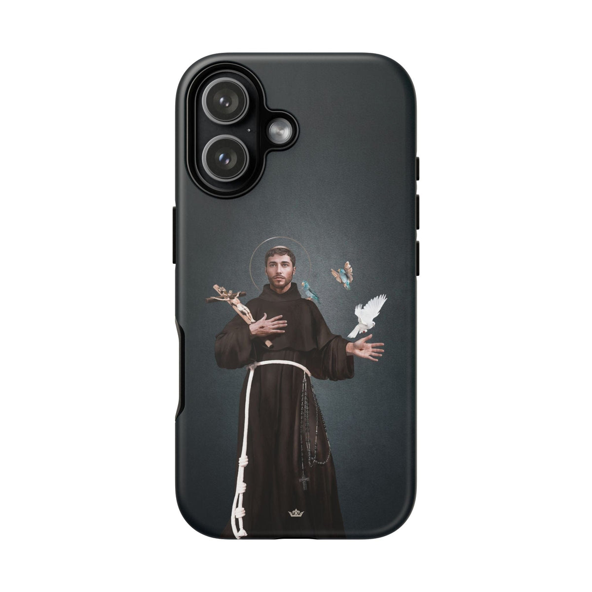 St. Francis of Assisi Hard Phone Case (Dark) Copyright VENXARA