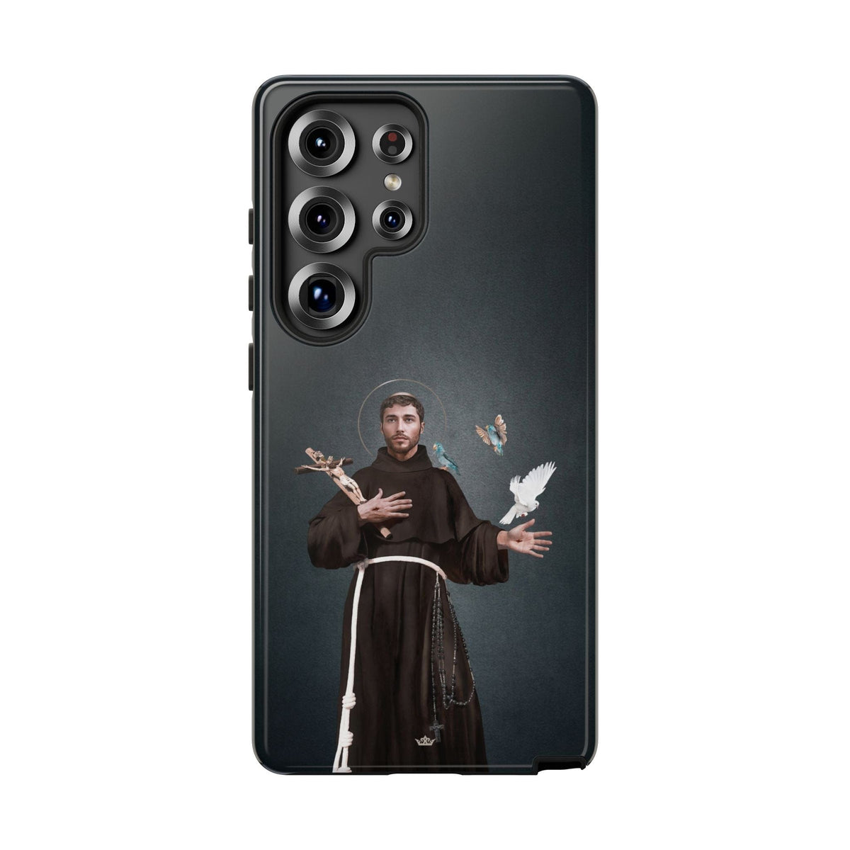 St. Francis of Assisi Hard Phone Case (Dark) Copyright VENXARA