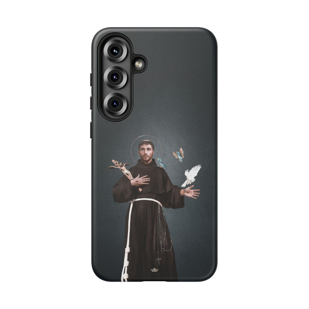 St. Francis of Assisi Hard Phone Case (Dark) Copyright VENXARA
