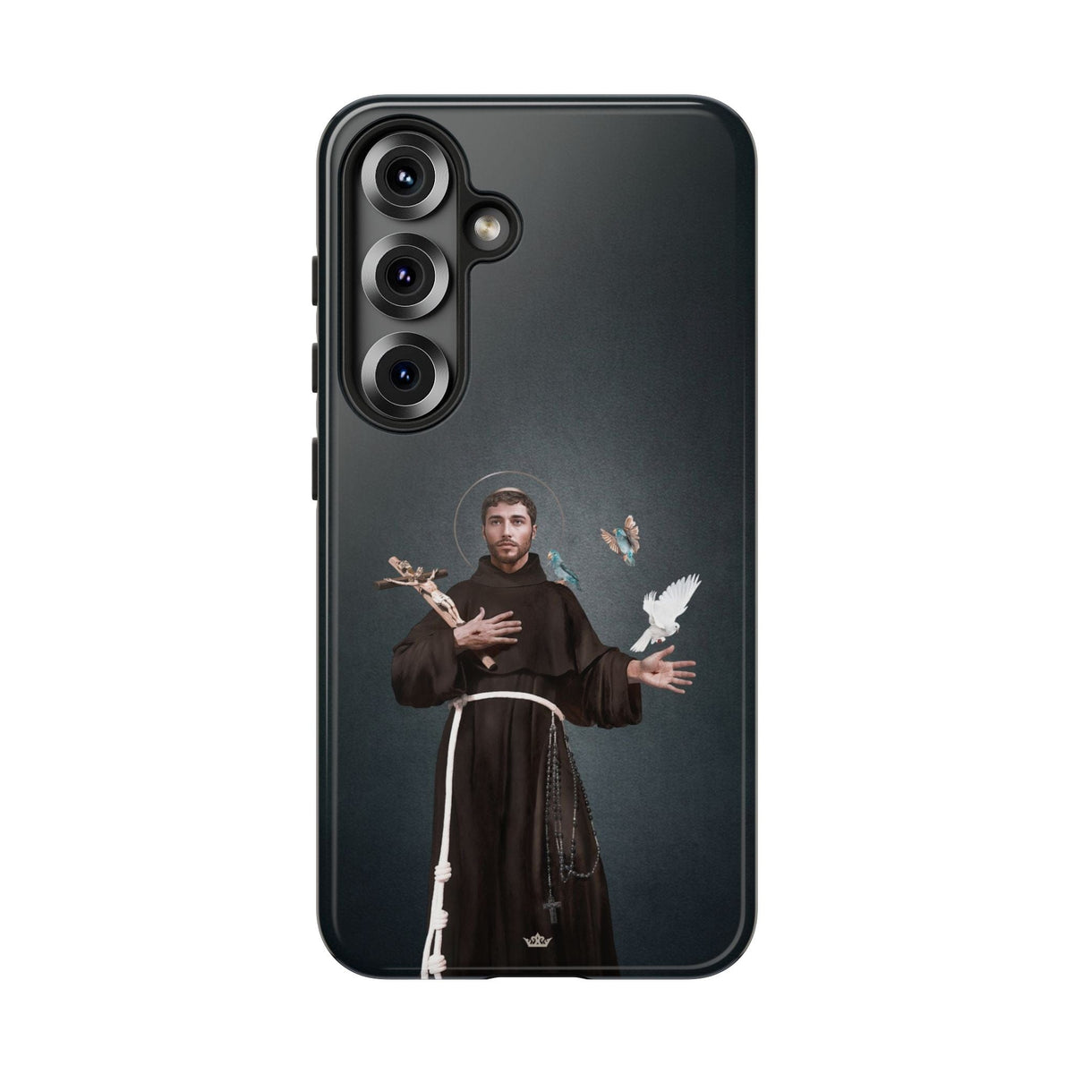 St. Francis of Assisi Hard Phone Case (Dark) Copyright VENXARA