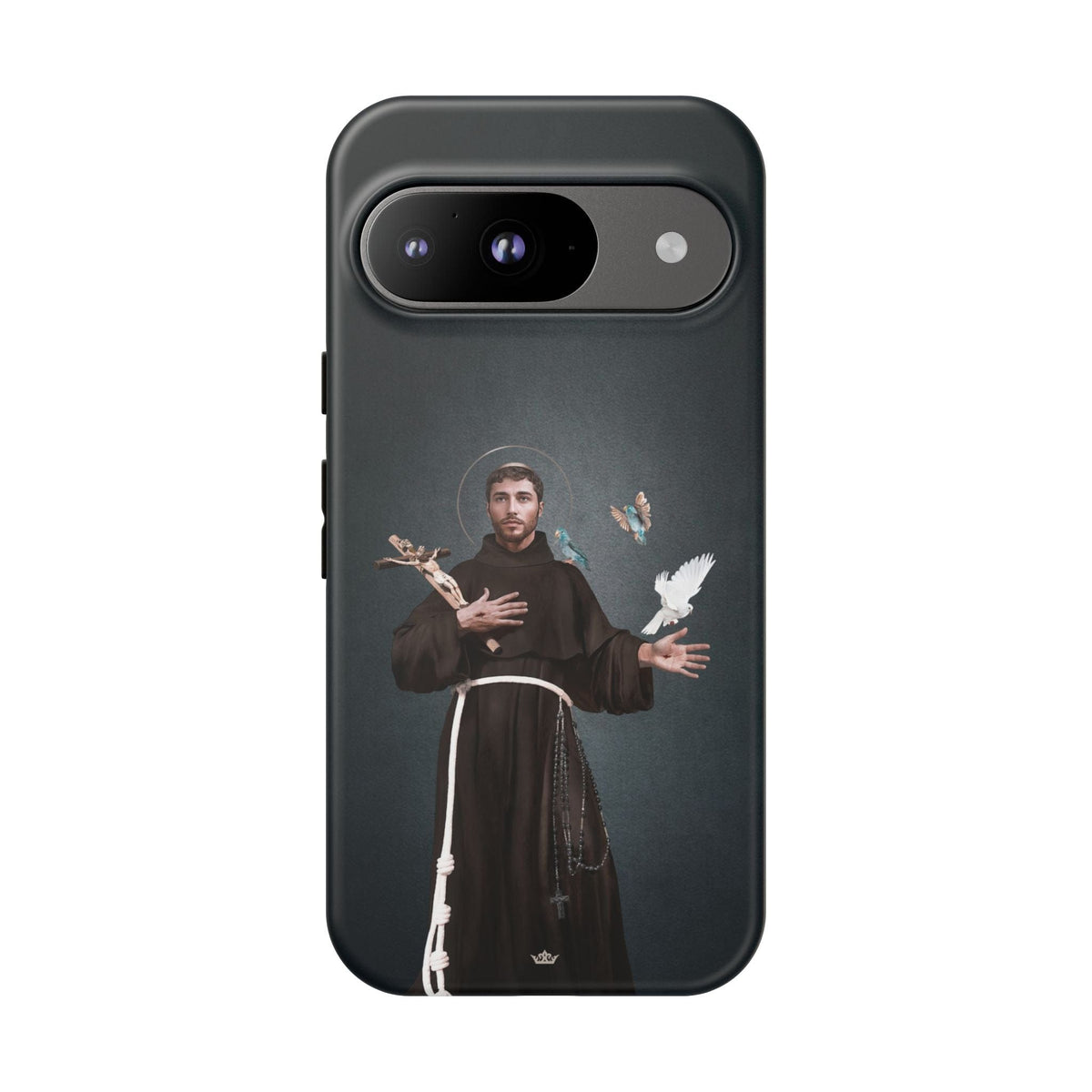 St. Francis of Assisi Hard Phone Case (Dark) Copyright VENXARA
