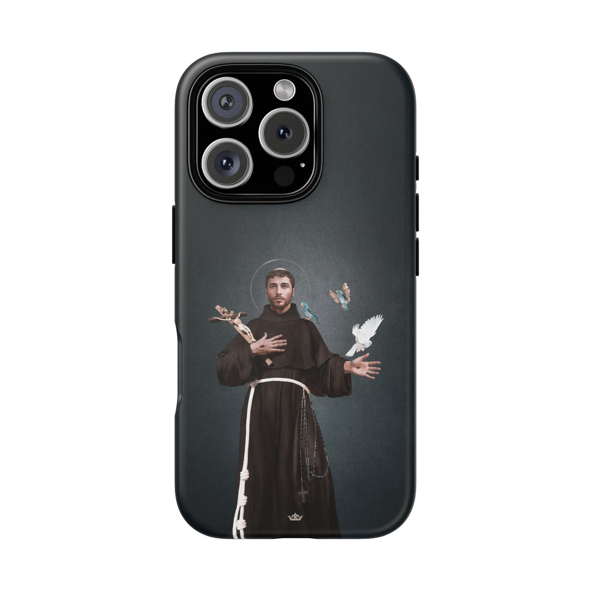 St. Francis of Assisi Hard Phone Case (Dark) Copyright VENXARA