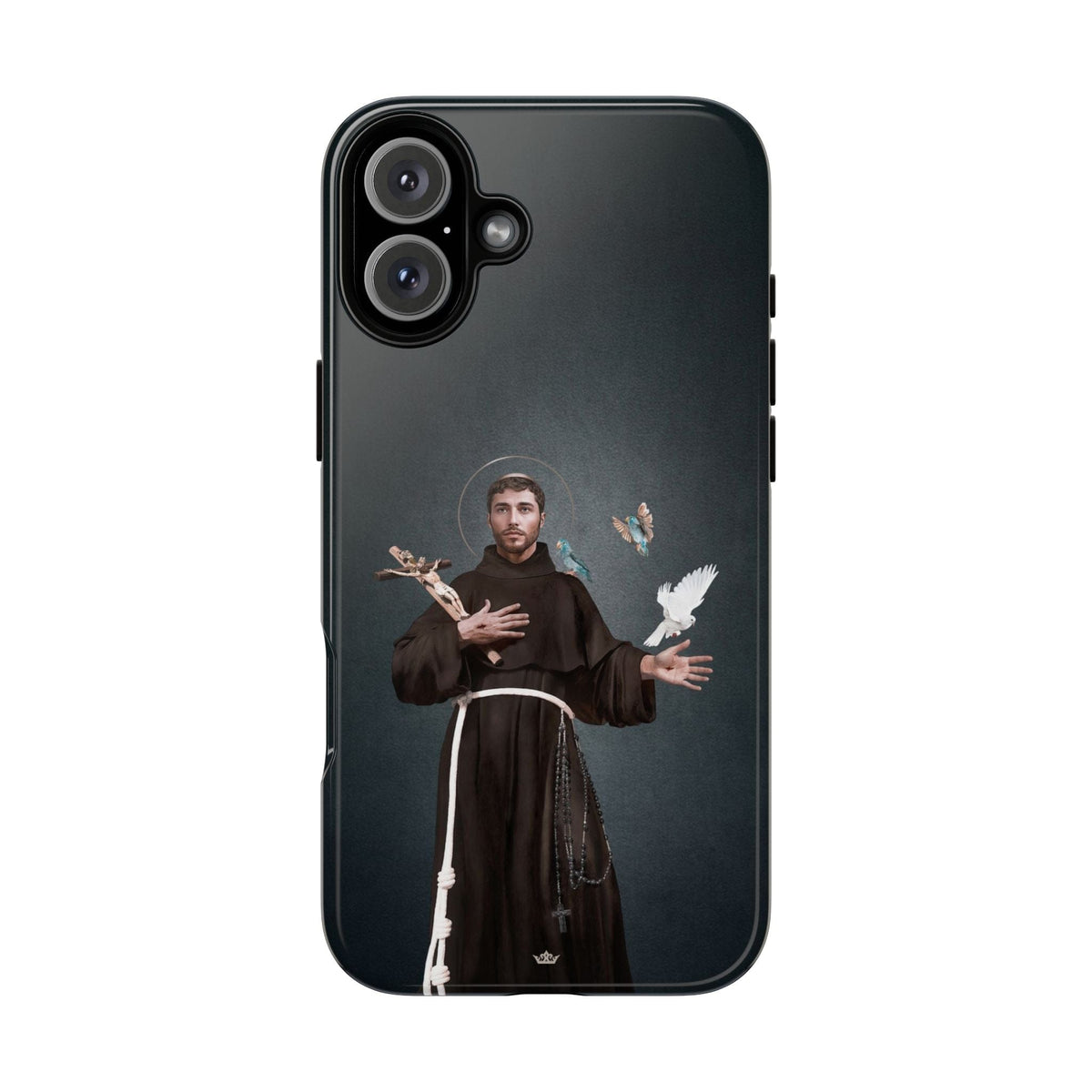 St. Francis of Assisi Hard Phone Case (Dark) Copyright VENXARA
