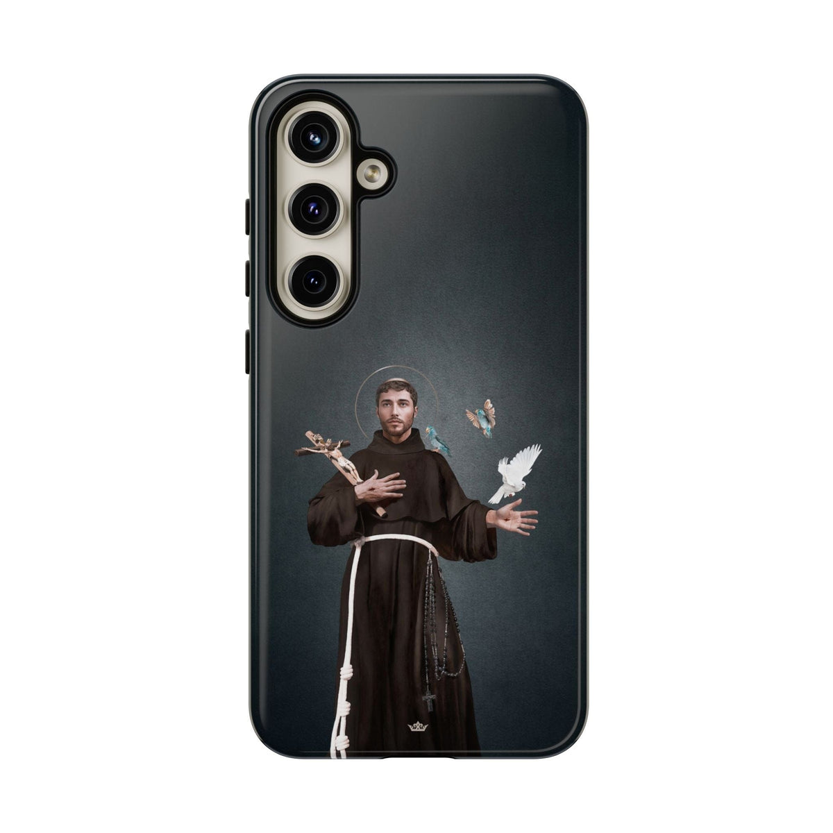 St. Francis of Assisi Hard Phone Case (Dark) Copyright VENXARA