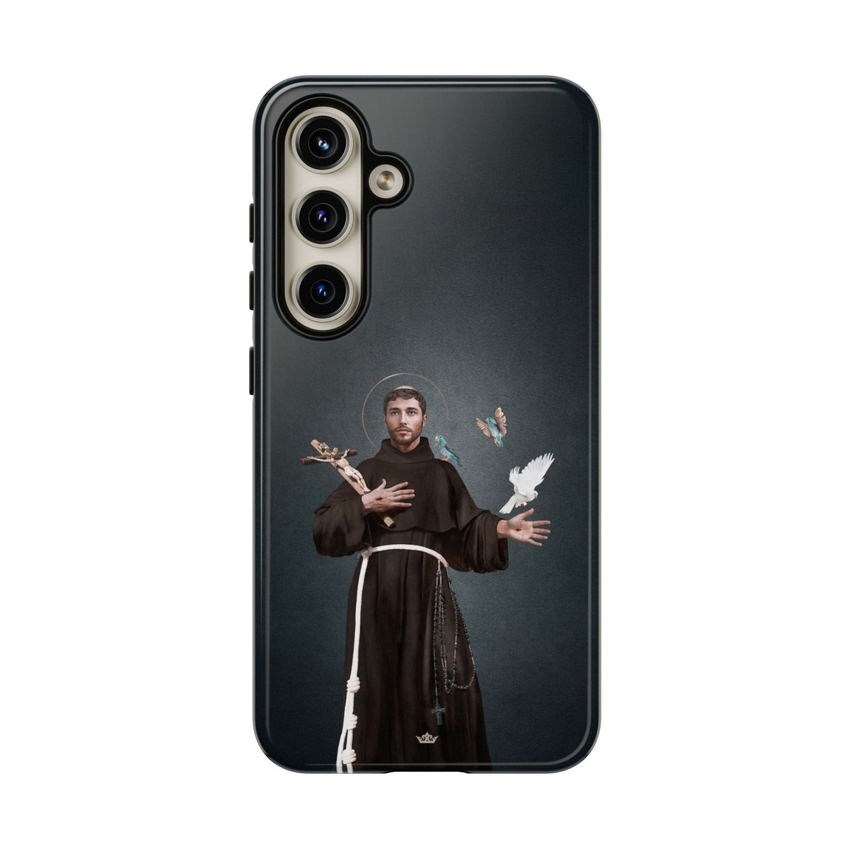 St. Francis of Assisi Hard Phone Case (Dark) Copyright VENXARA