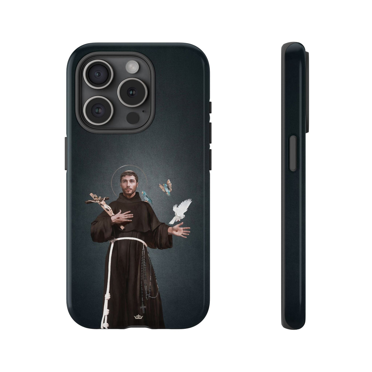 St. Francis of Assisi Hard Phone Case (Dark) Copyright VENXARA