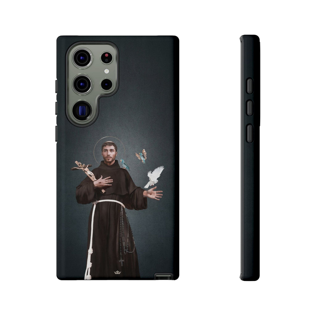 St. Francis of Assisi Hard Phone Case (Dark) Copyright VENXARA