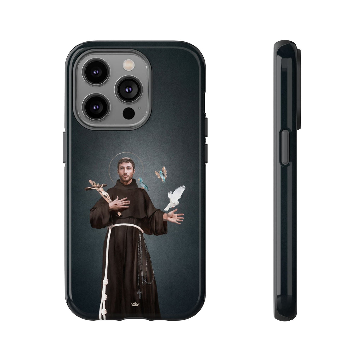 St. Francis of Assisi Hard Phone Case (Dark) Copyright VENXARA