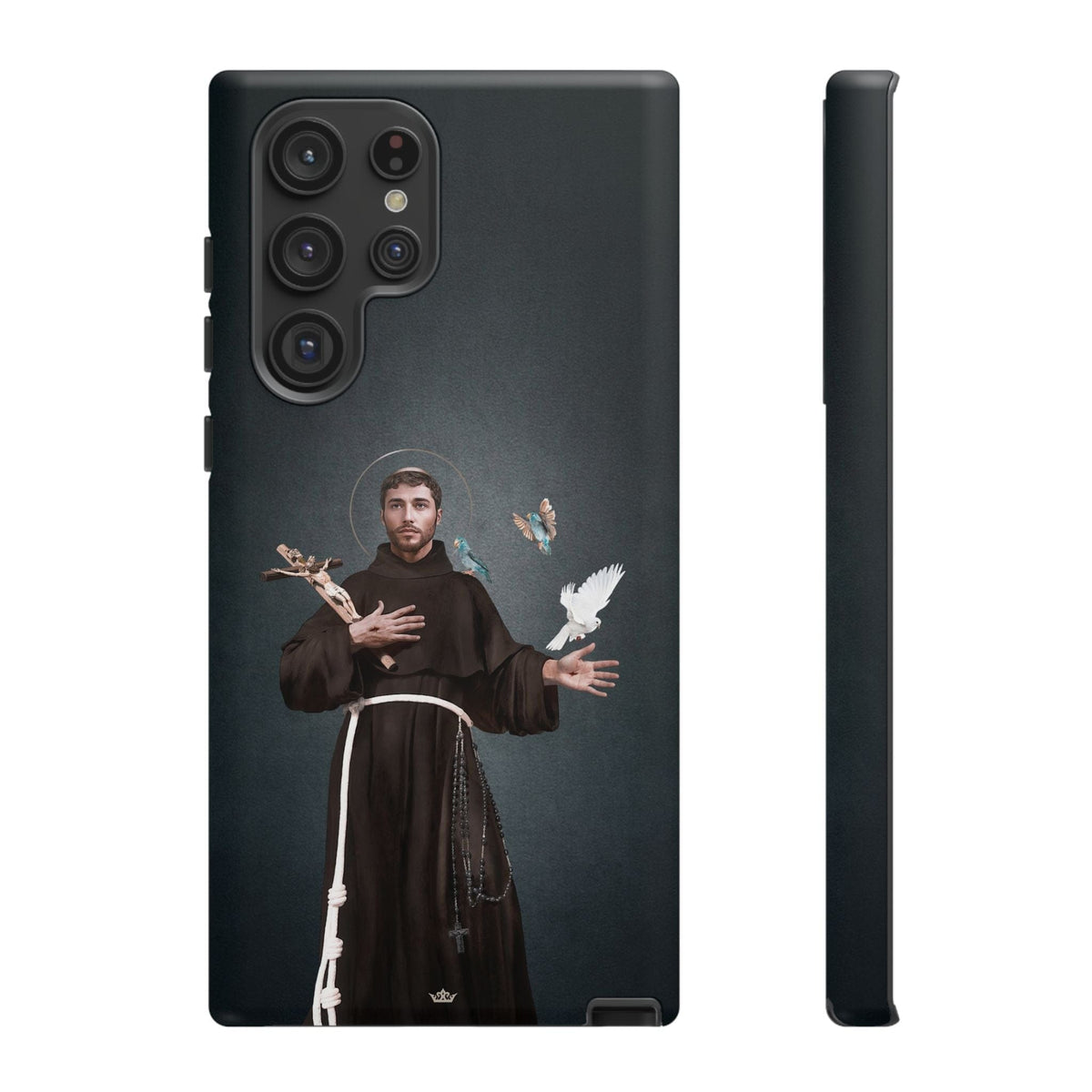 St. Francis of Assisi Hard Phone Case (Dark) Copyright VENXARA