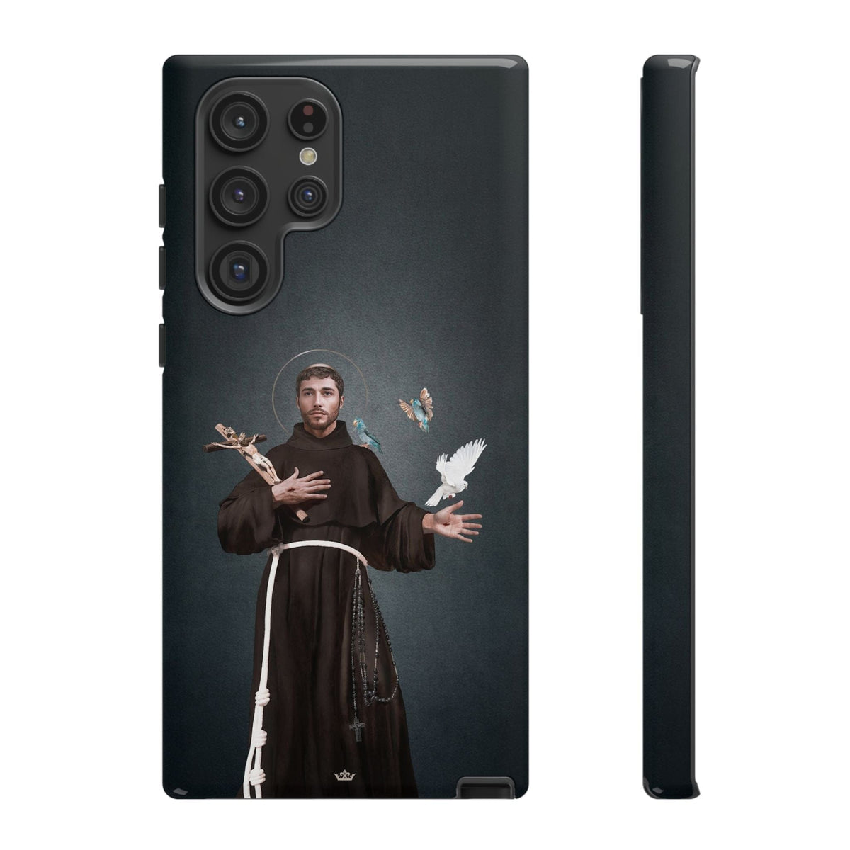 St. Francis of Assisi Hard Phone Case (Dark) Copyright VENXARA
