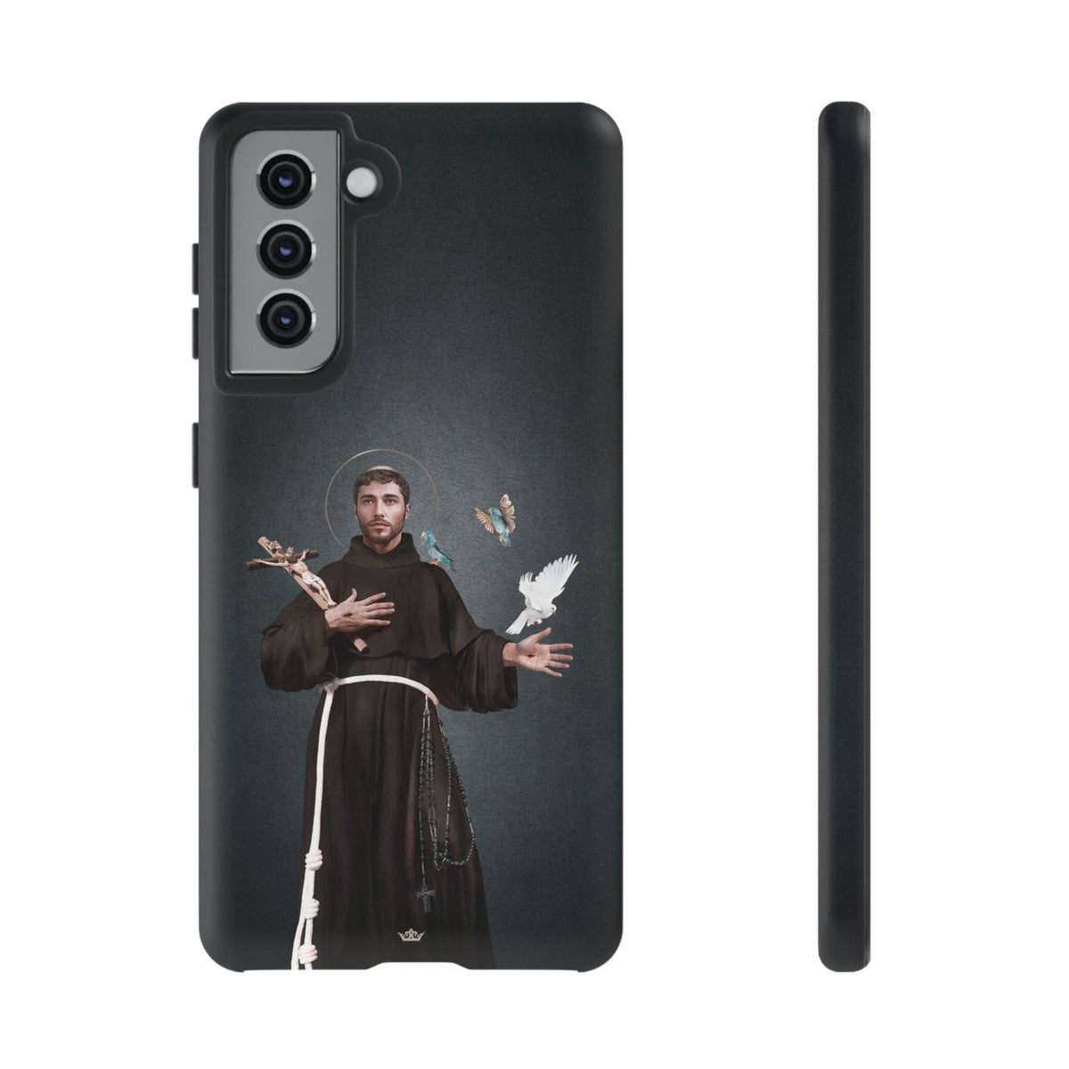 St. Francis of Assisi Hard Phone Case (Dark) Copyright VENXARA