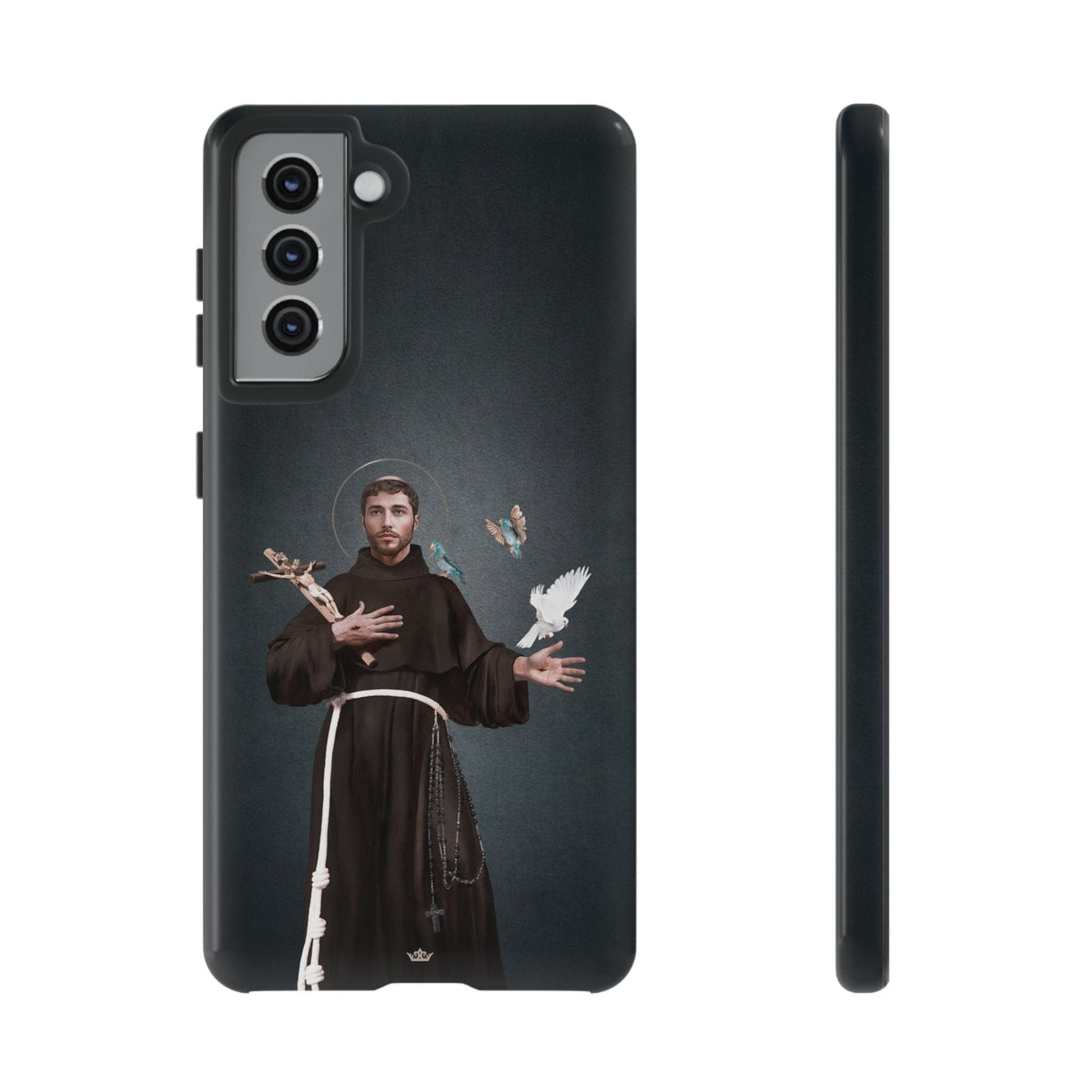 St. Francis of Assisi Hard Phone Case (Dark) Copyright VENXARA