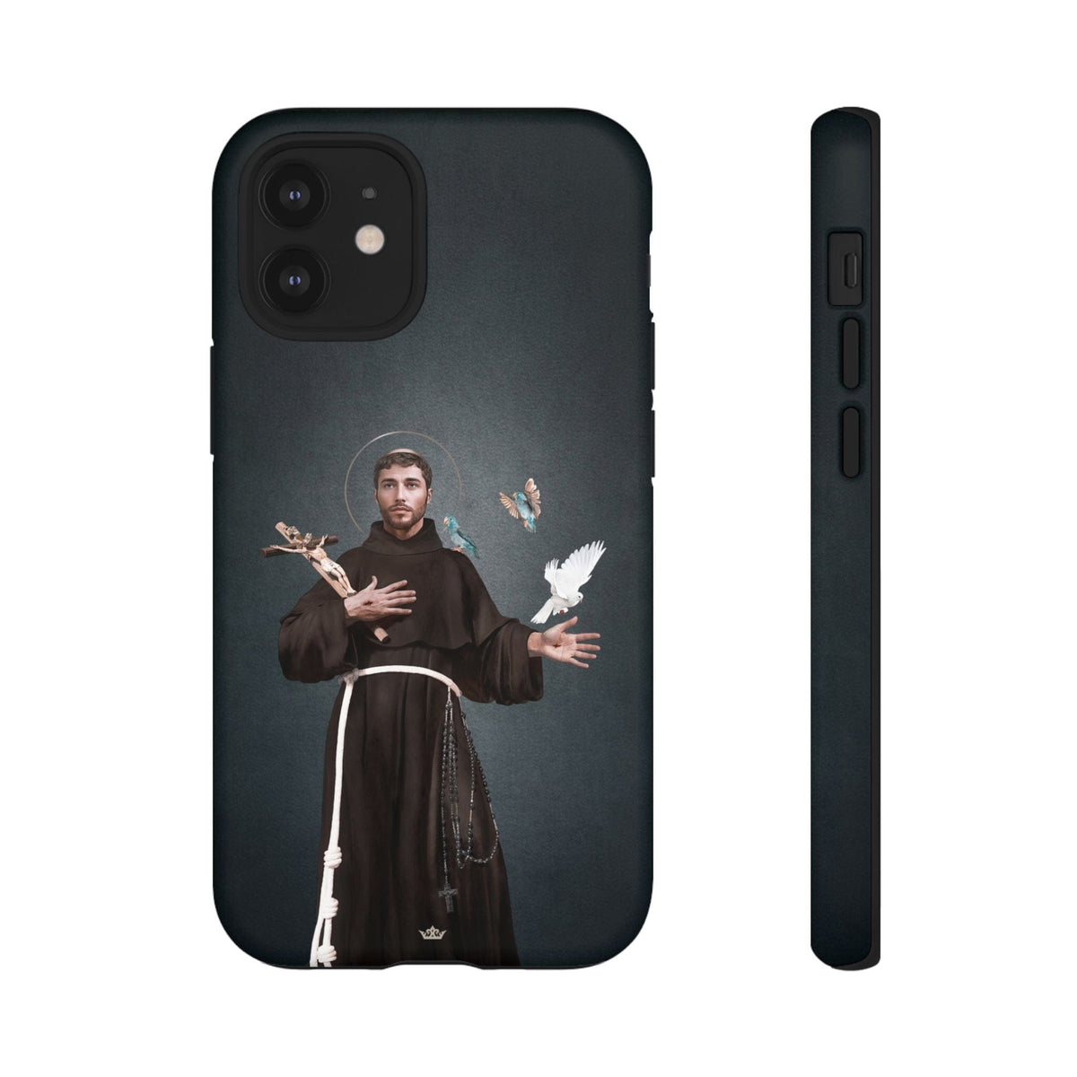 St. Francis of Assisi Hard Phone Case (Dark) Copyright VENXARA