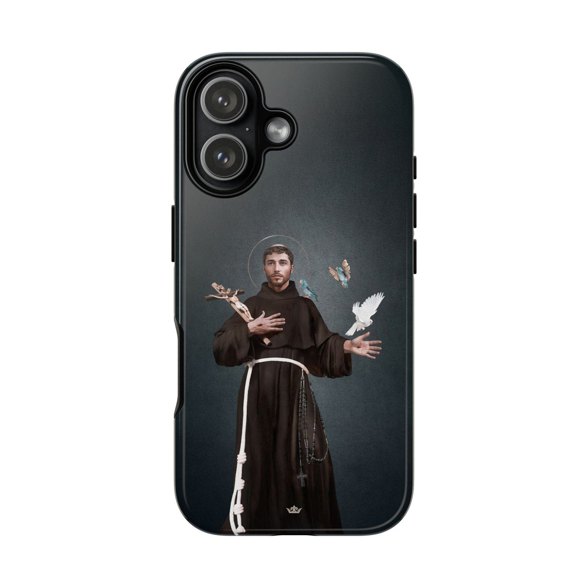 St. Francis of Assisi Hard Phone Case (Dark) Copyright VENXARA