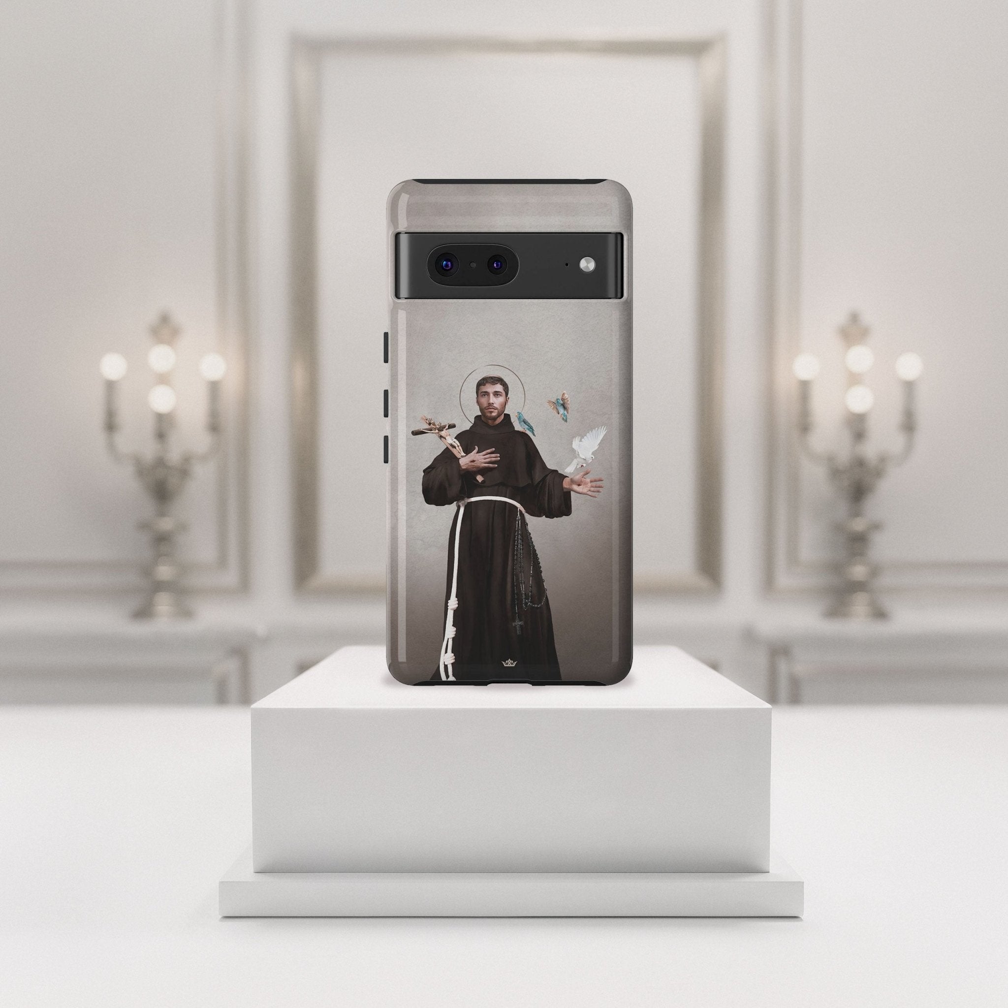 St. Francis of Assisi Hard Phone Case (Light) - Venxara
