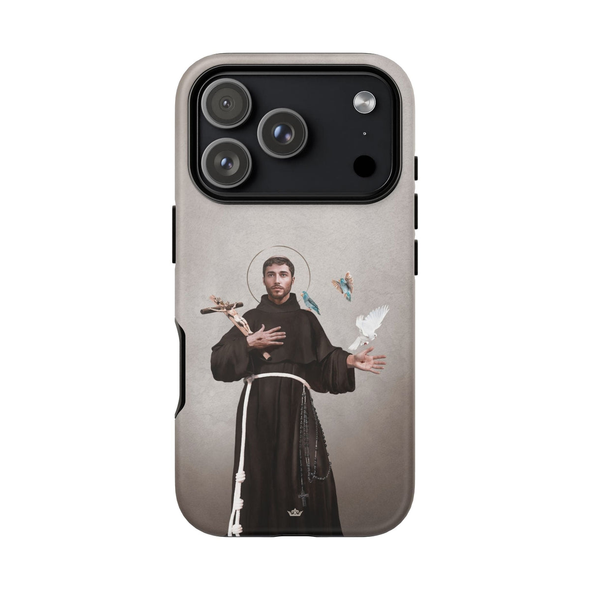 St. Francis of Assisi Hard Phone Case (Light) Copyright VENXARA