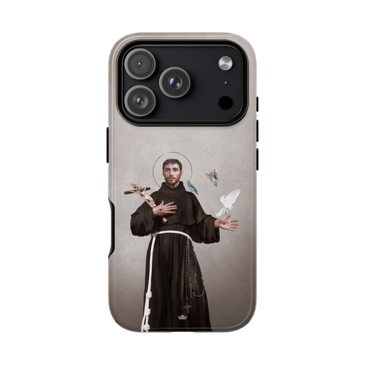 St. Francis of Assisi Hard Phone Case (Light) Copyright VENXARA