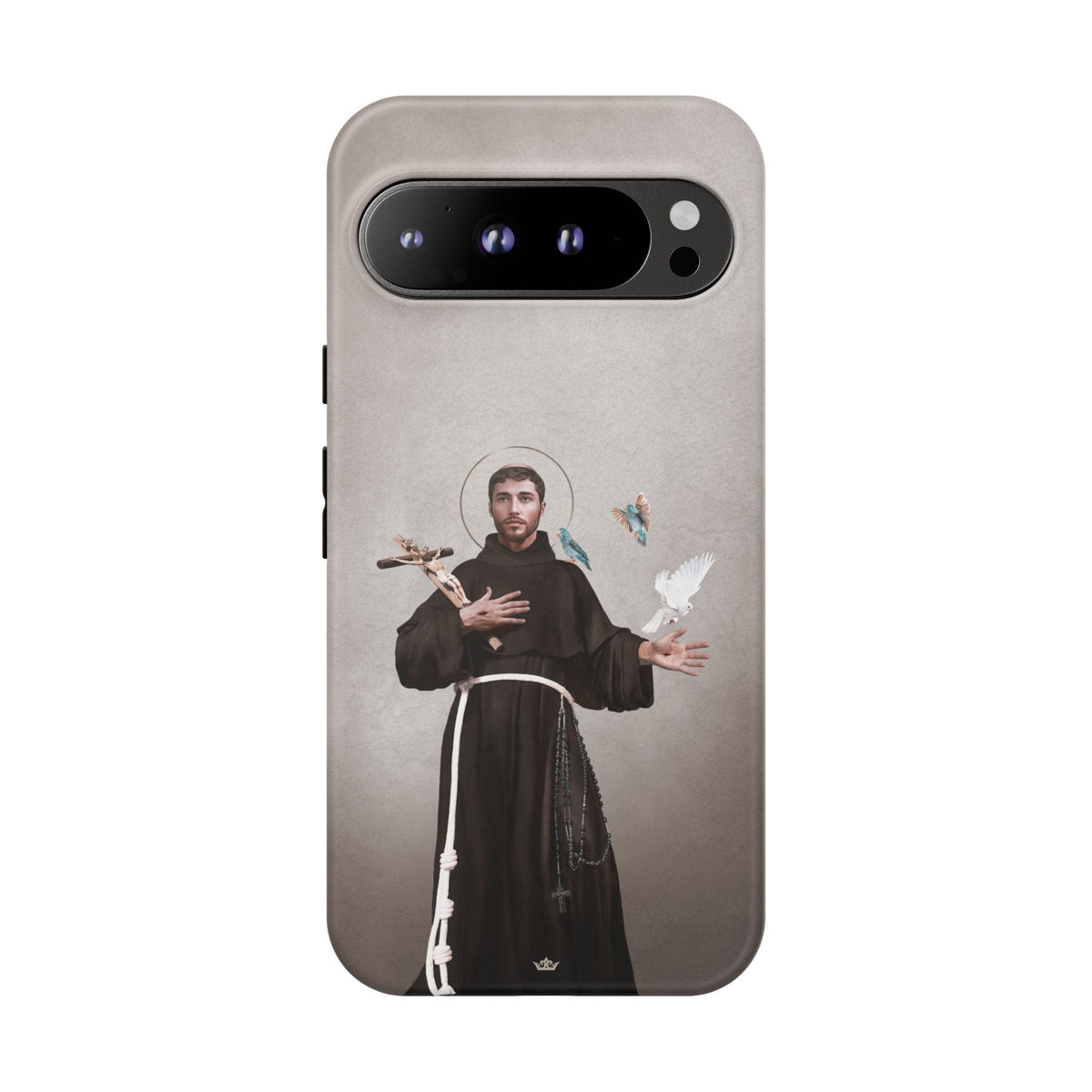 St. Francis of Assisi Hard Phone Case (Light) Copyright VENXARA