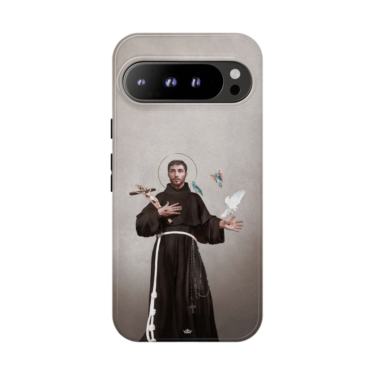 St. Francis of Assisi Hard Phone Case (Light) Copyright VENXARA