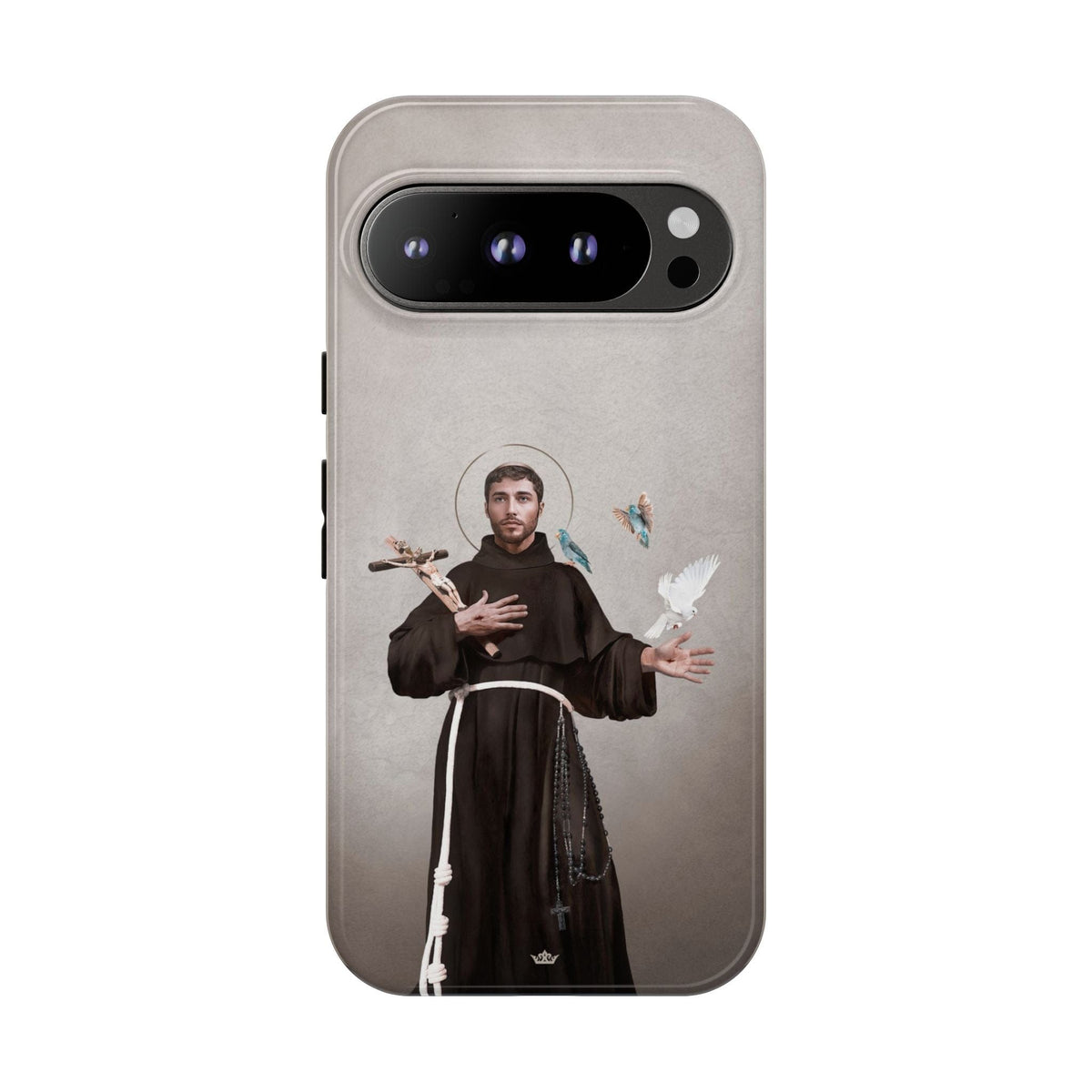 St. Francis of Assisi Hard Phone Case (Light) Copyright VENXARA